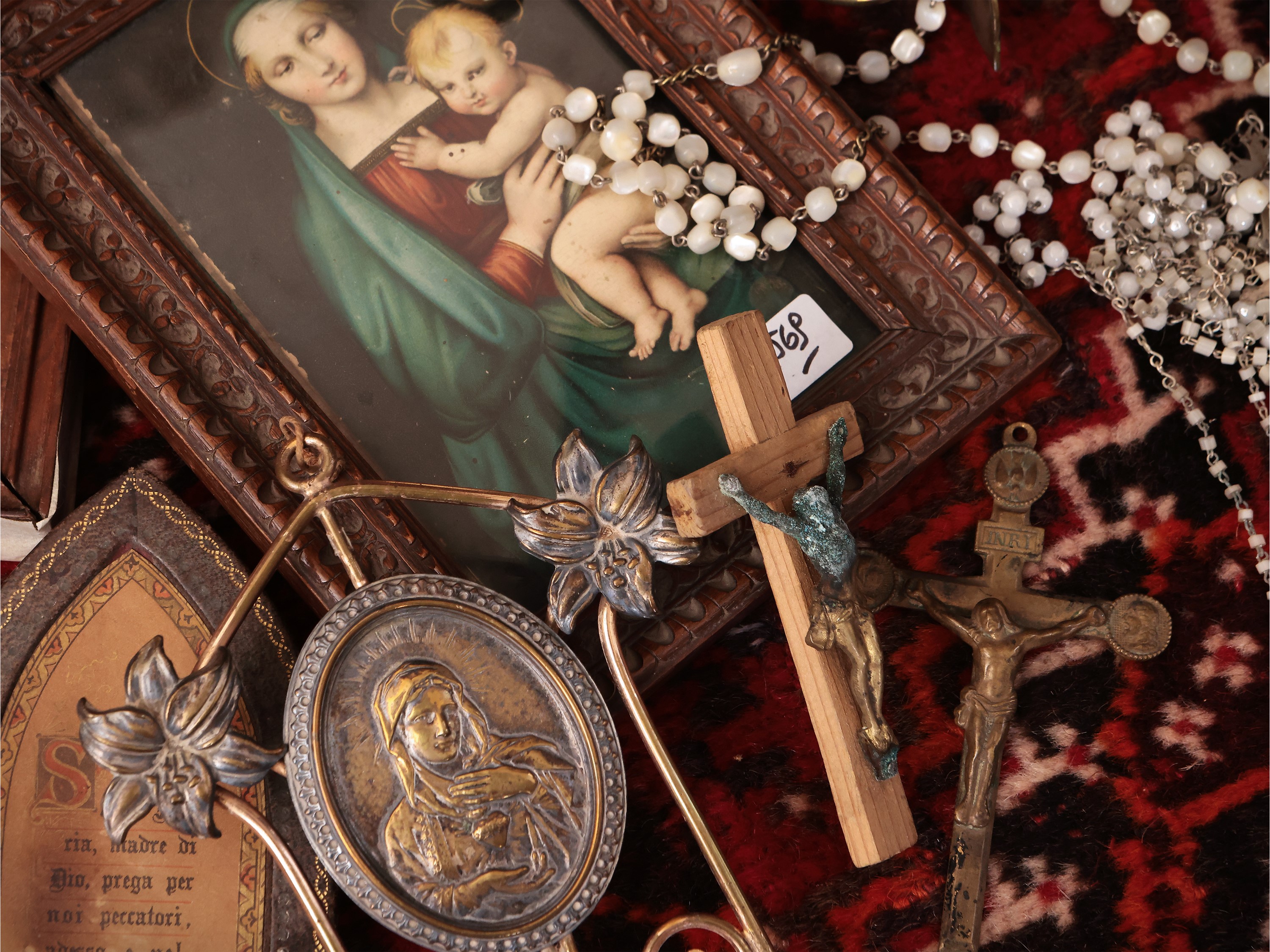 Lotto di oggetti devozionali