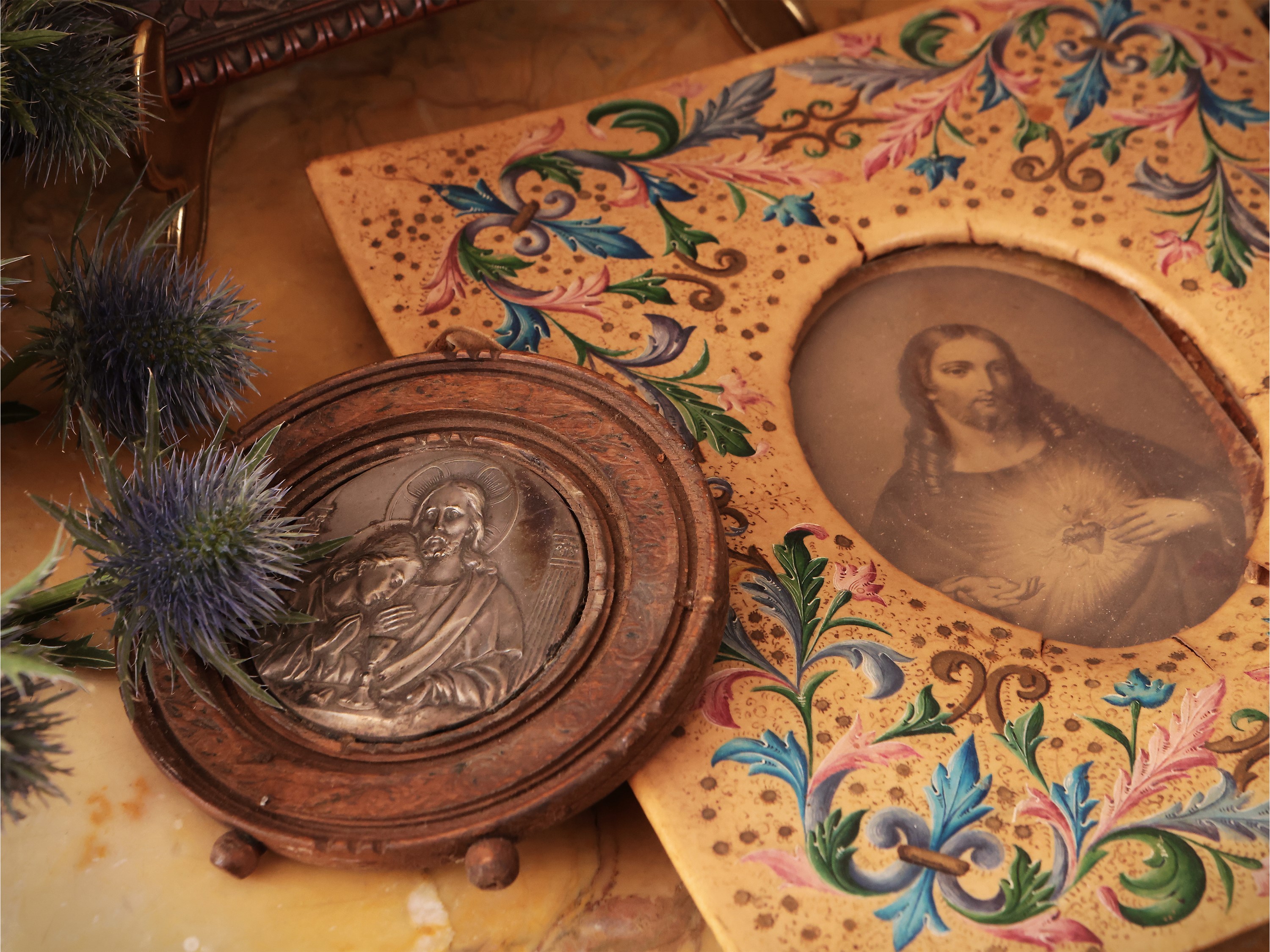 Lotto di oggetti devozionali