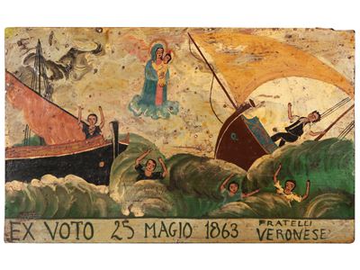 Ex Voto con Scena di Naufragio