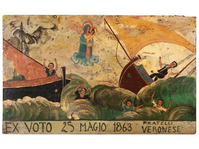 Ex Voto con Scena di Naufragio