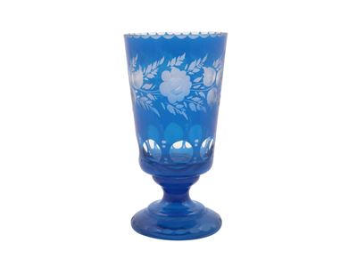 Calice in Vetro Blu