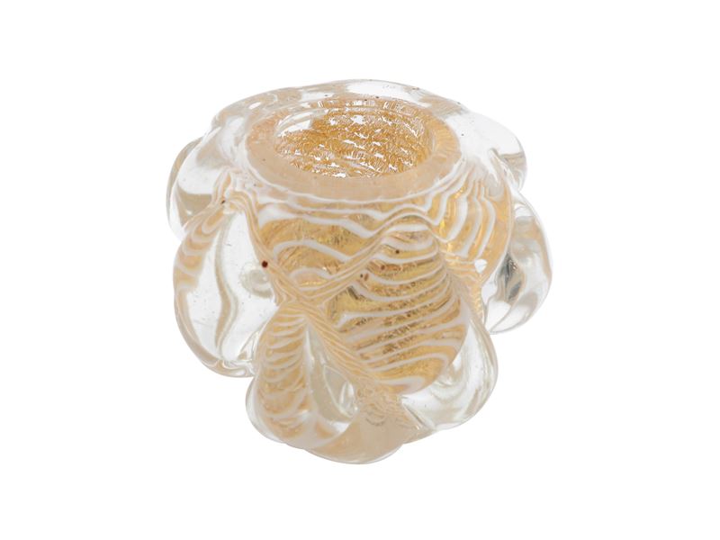 Piccolo Vaso Barovier & Toso della Serie "zebrati"