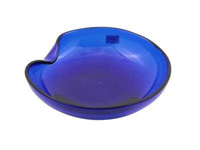 Coppa in Vetro Blu Cobalto, Archimede Seguso