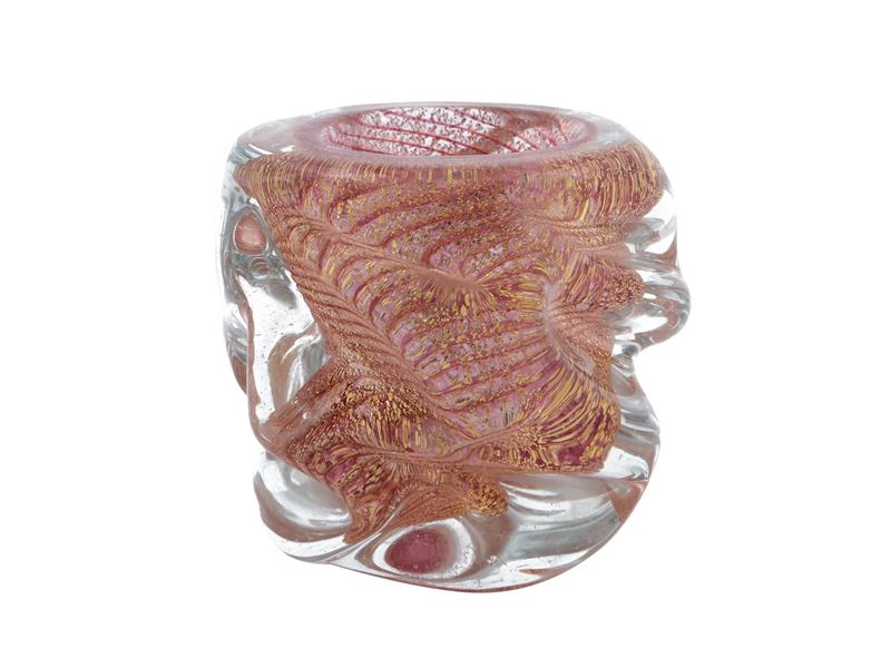 Piccolo Vaso Barovier& Toso della Serie " Zebrati"