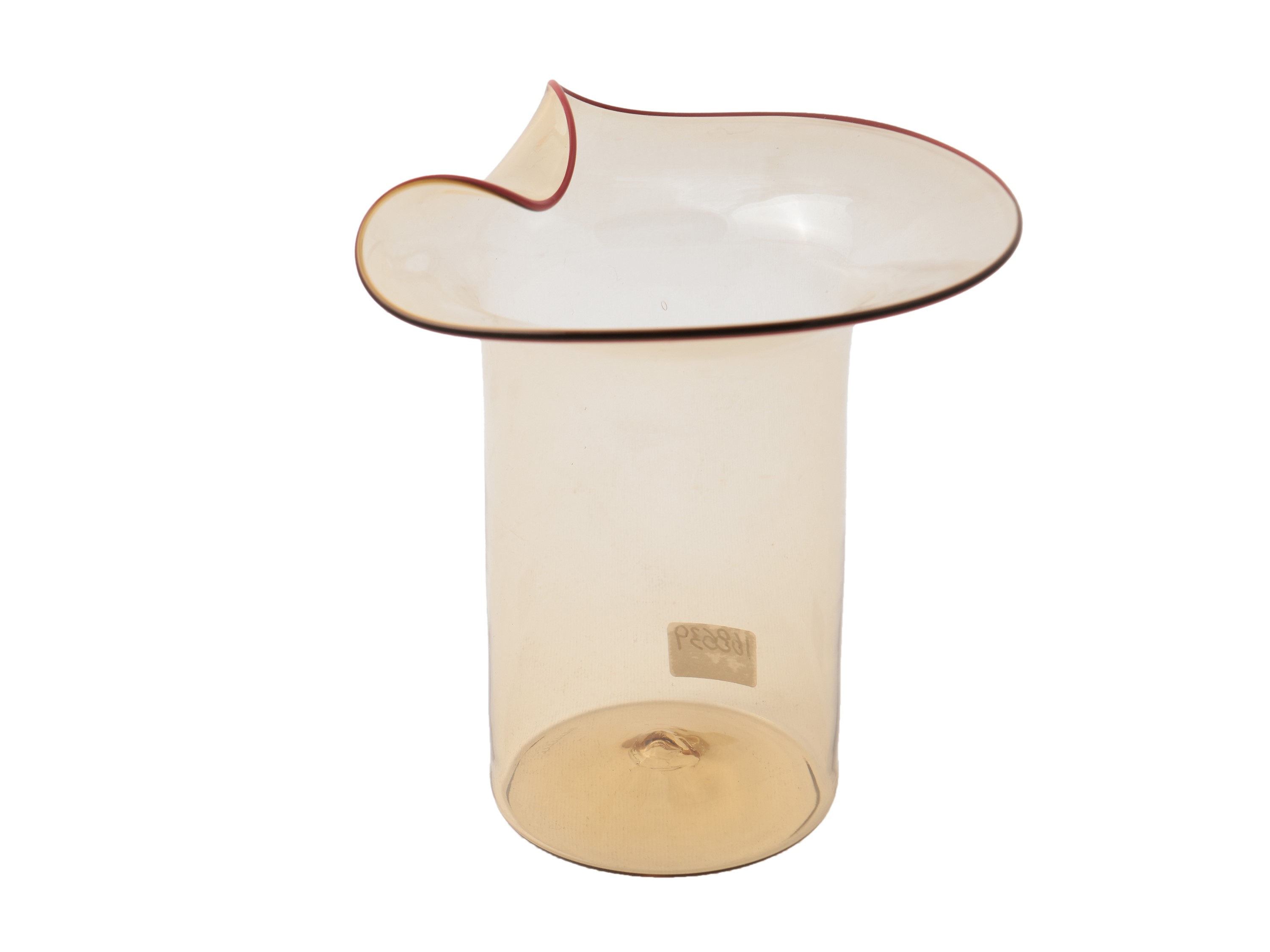 Vaso della serie "Svolazzi" design O. Thorsen e B. Karlsson per Venini