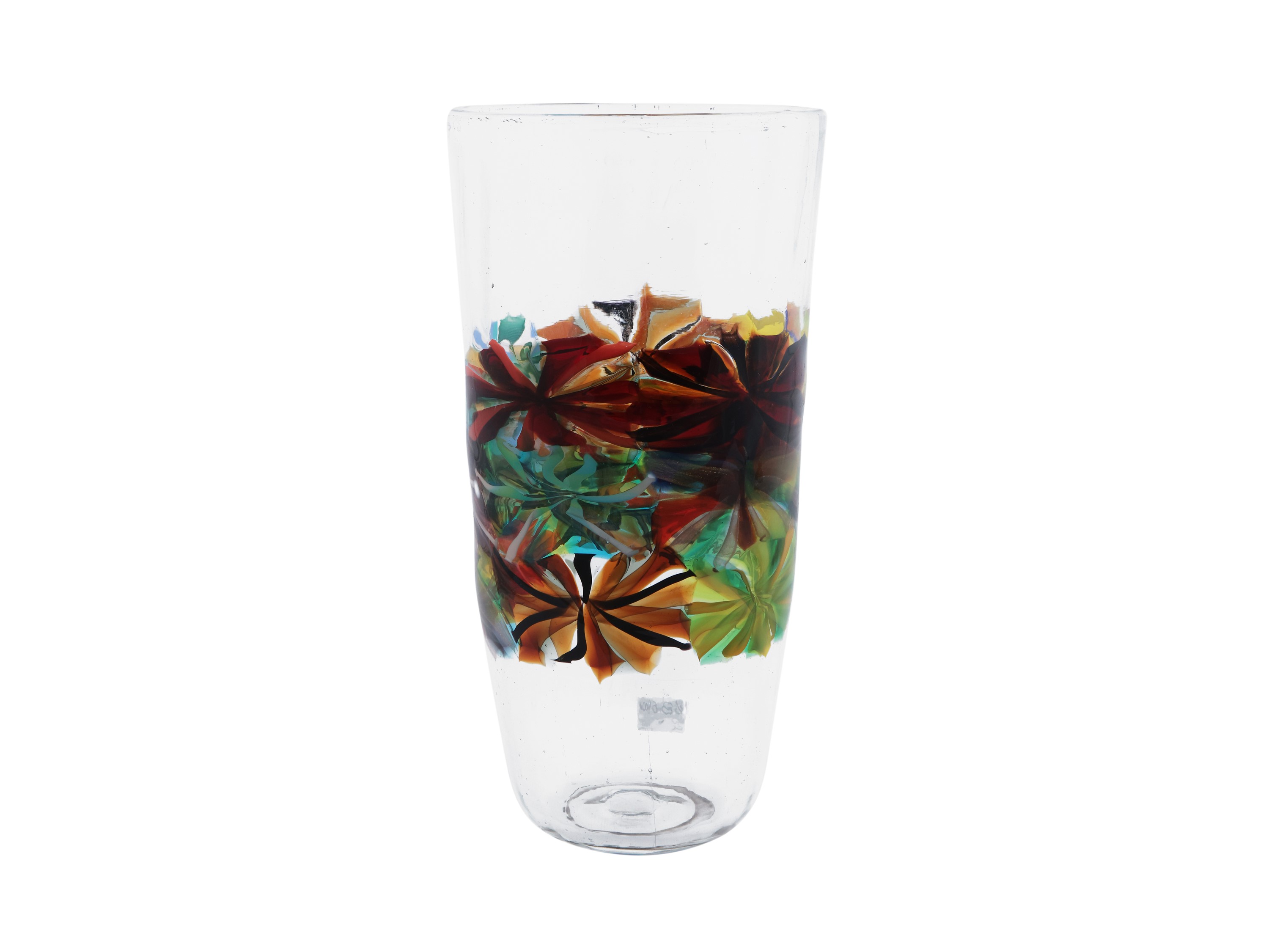 Vaso in Cristallo Fratelli Toso (attribuito) nello Stile di Pollio Perelda