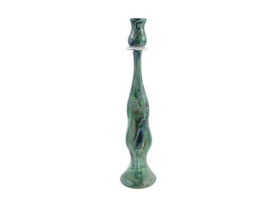 Alto Candeliere in Vetro Calcedonio