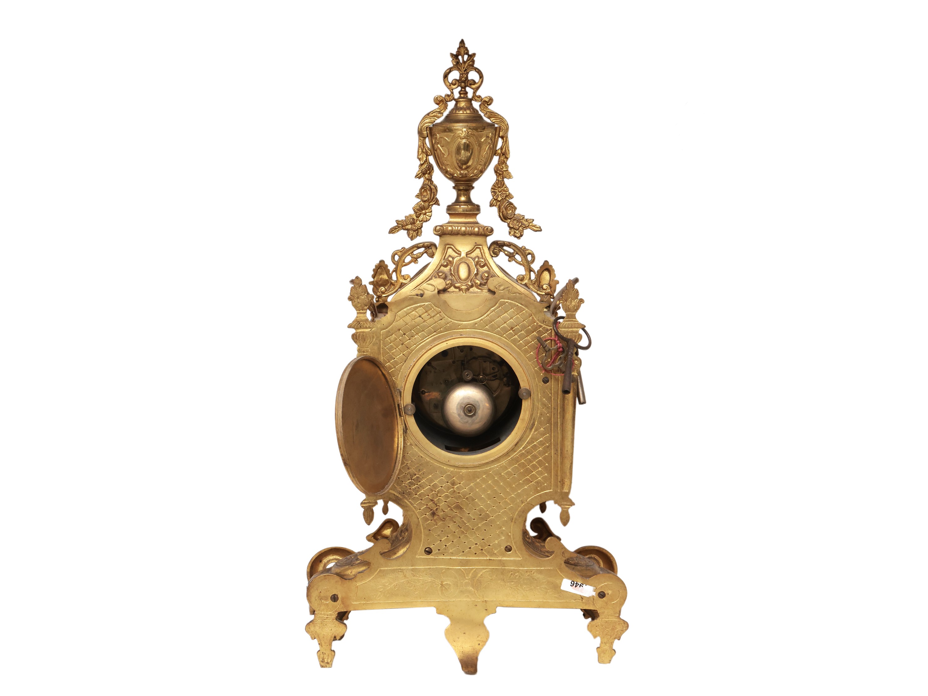 Orologio da Tavolo in Metallo Dorato