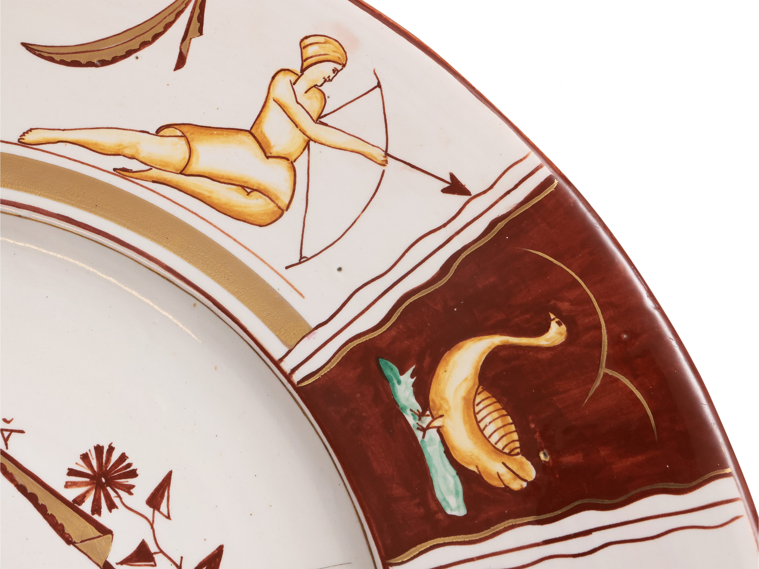 Piatto da parata in ceramica, Femminilità 1931