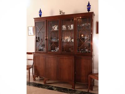 Credenza a Due Corpi in Mogano