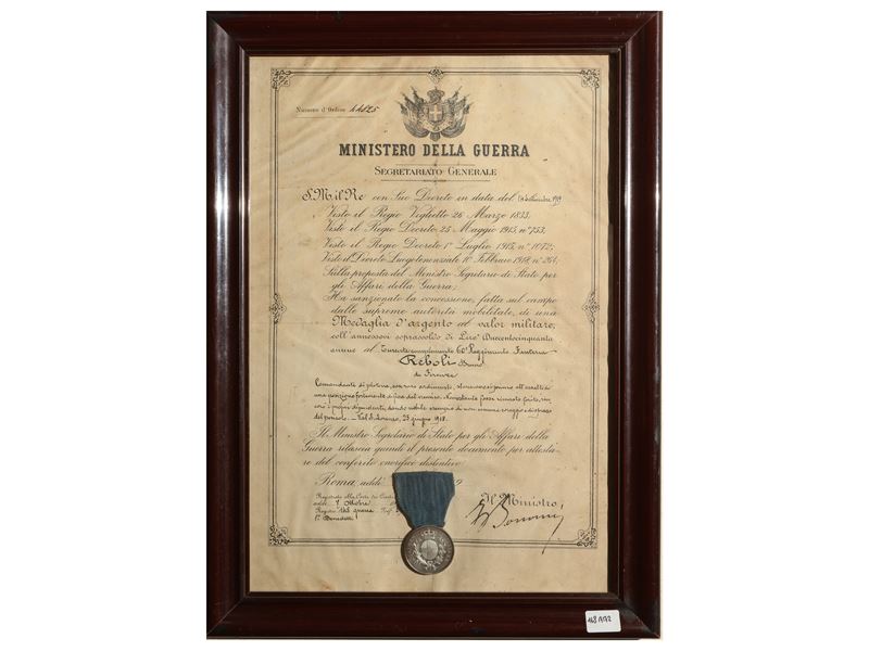 Medaglia d'argento al valor militare, 1918