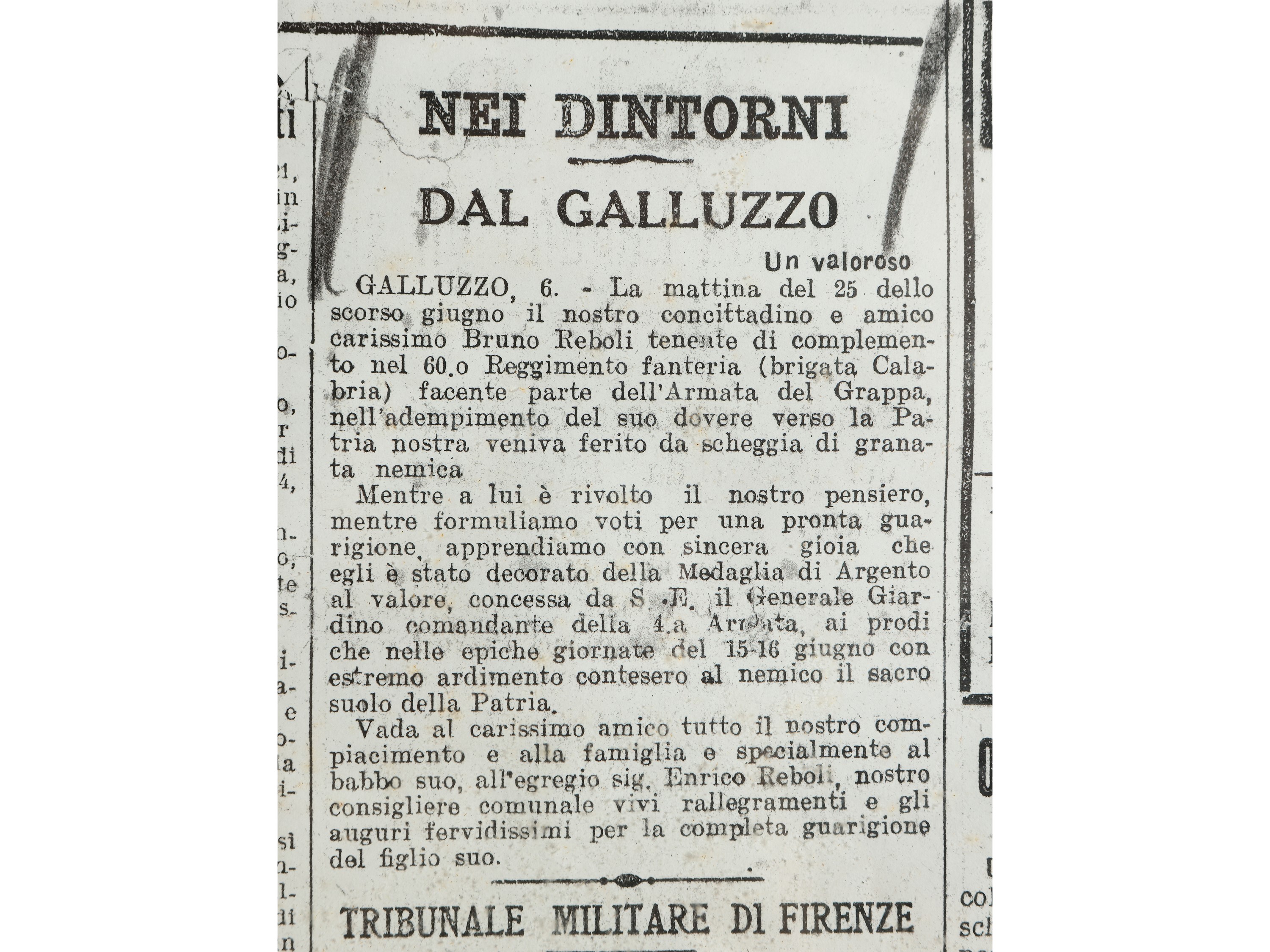 Medaglia d'argento al valor militare, 1918