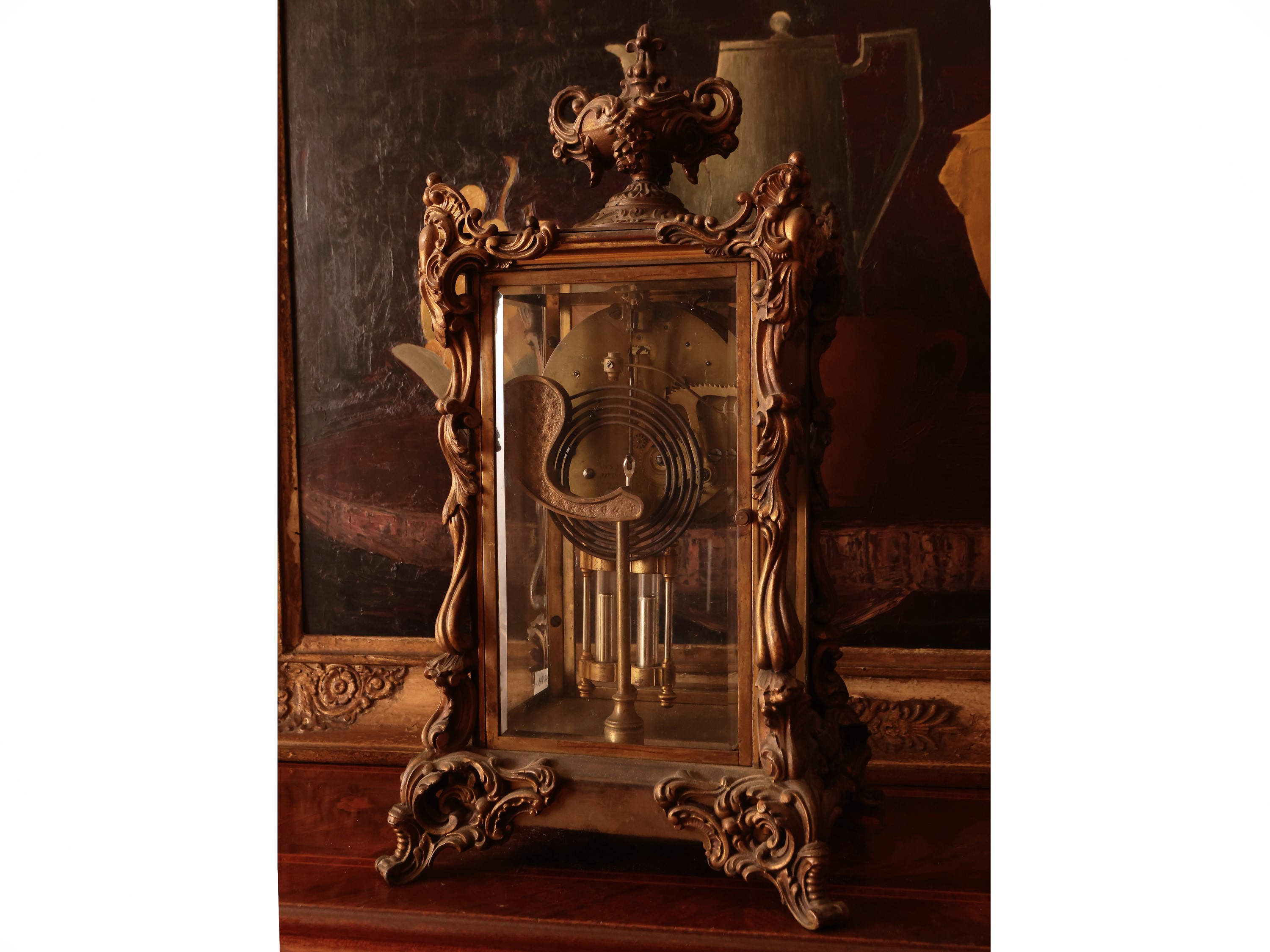 Orologio da Tavolo in Antimonio e Metallo