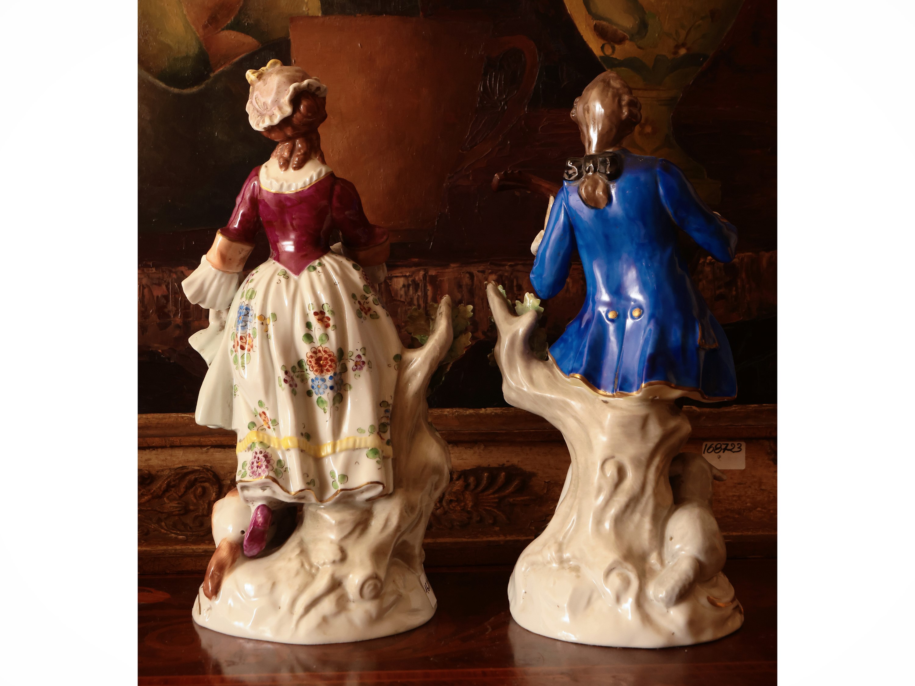 Coppia di Figure in Porcellana di Capodimonte