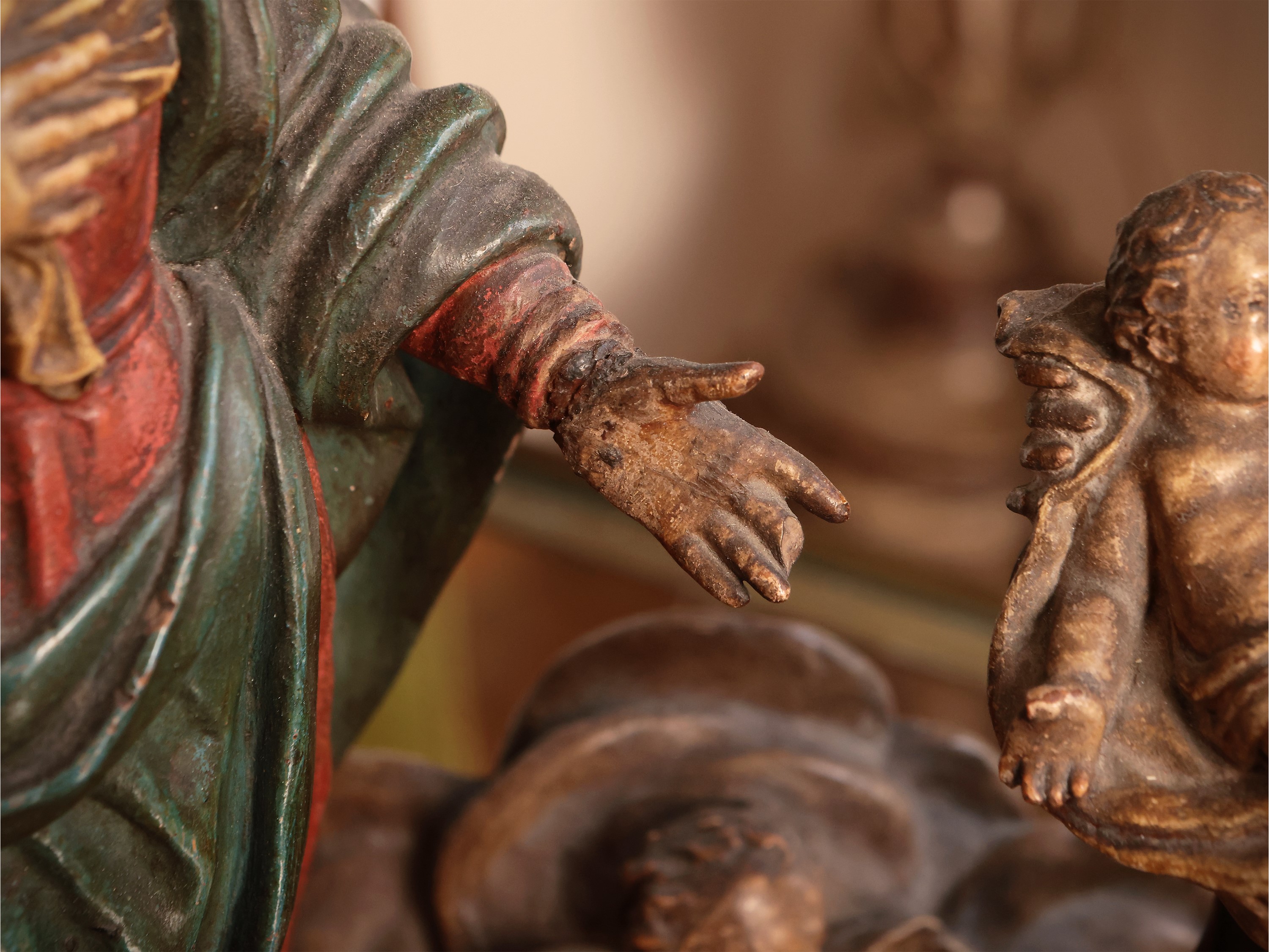 La vergine Maria con Santa Monica e Gesù Bambino