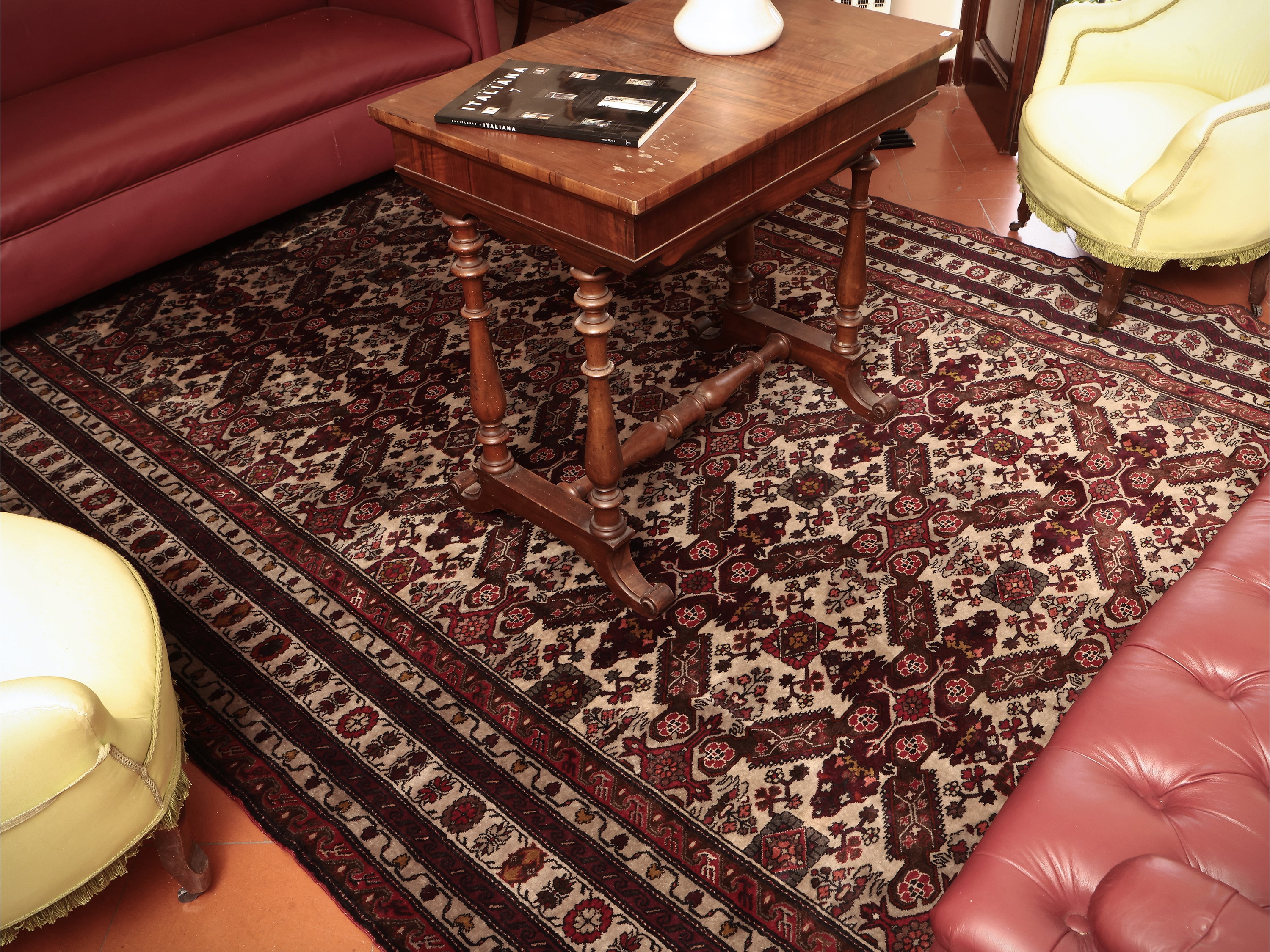 Tappeto Caucasico Shirwan, Daghestan, vecchia manifattura, cm 375x223