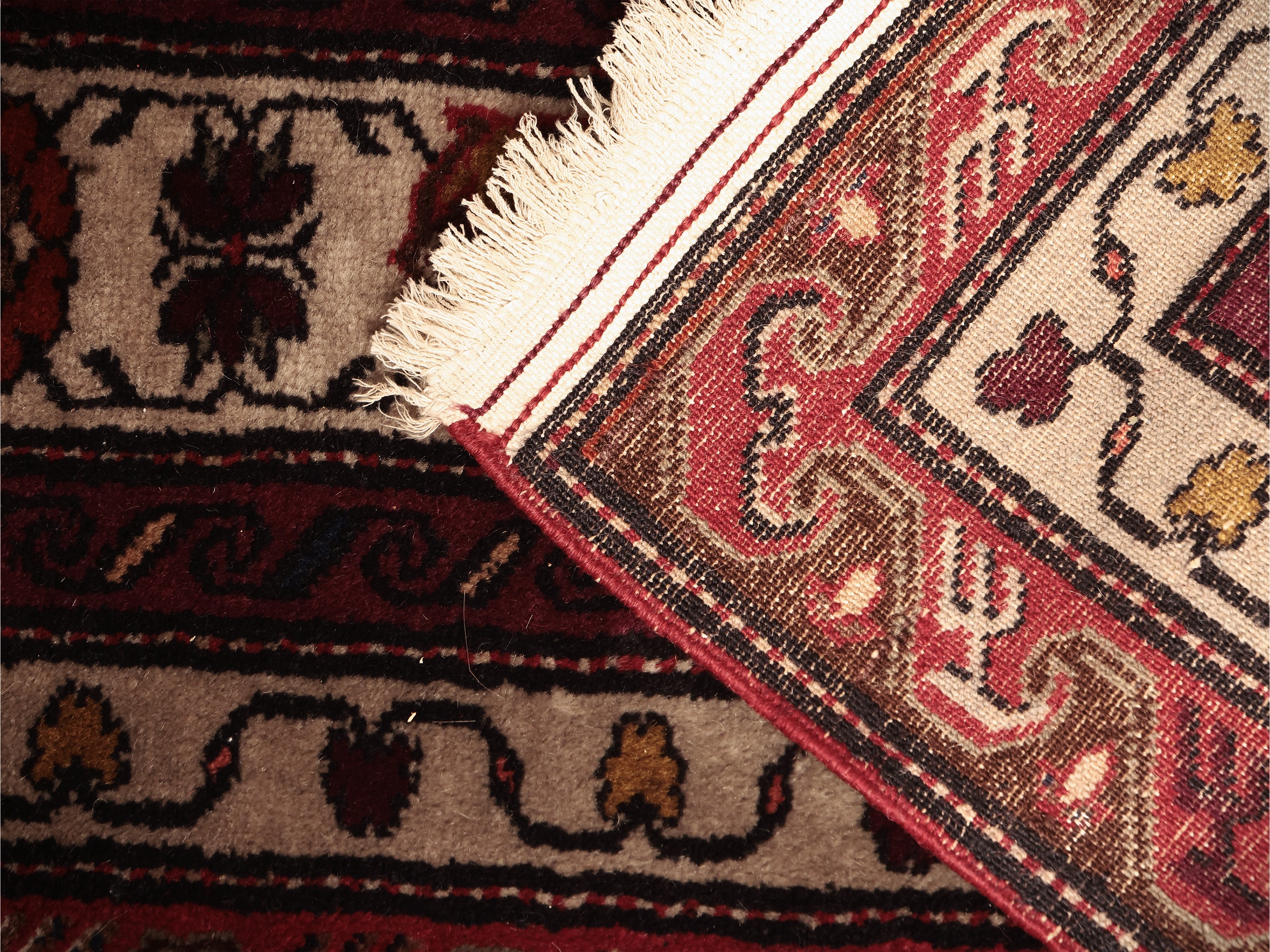 Tappeto Caucasico Shirwan, Daghestan, vecchia manifattura, cm 375x223