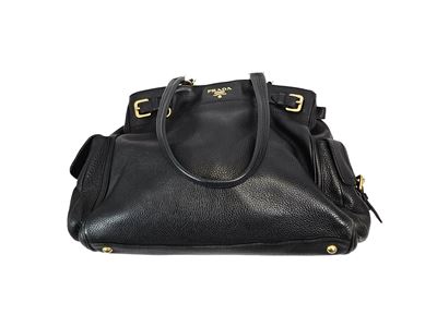 Prada - Borsa a Spalla in Pelle Nera