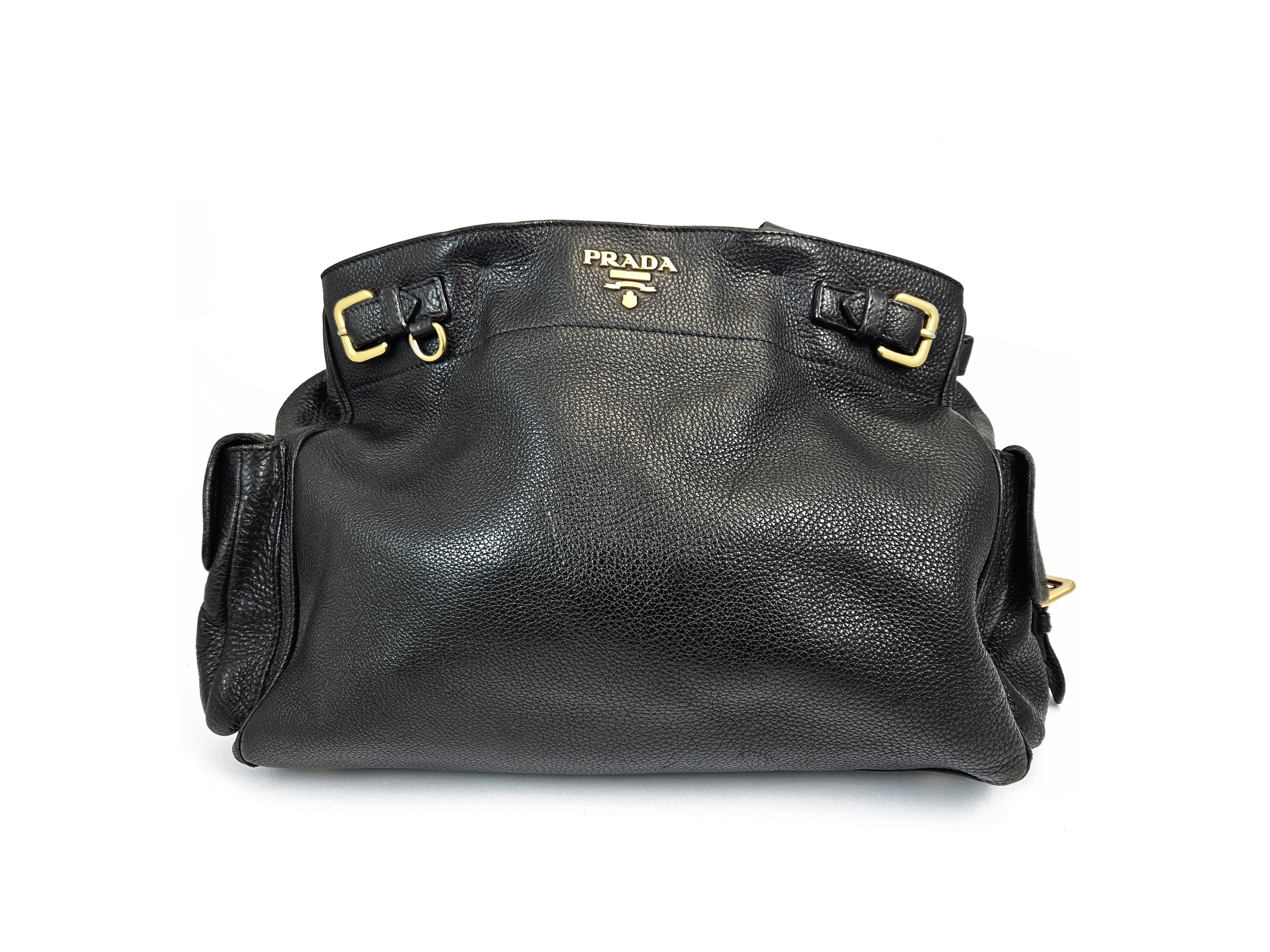 Prada - Borsa a Spalla in Pelle Nera