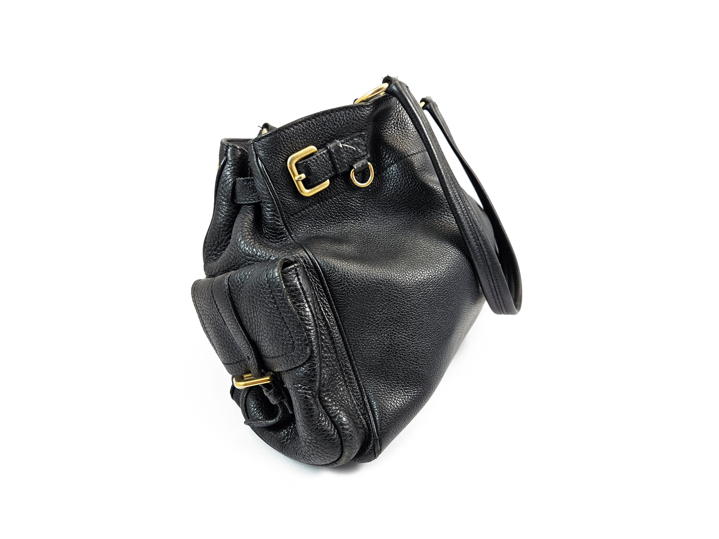 Prada - Borsa a Spalla in Pelle Nera