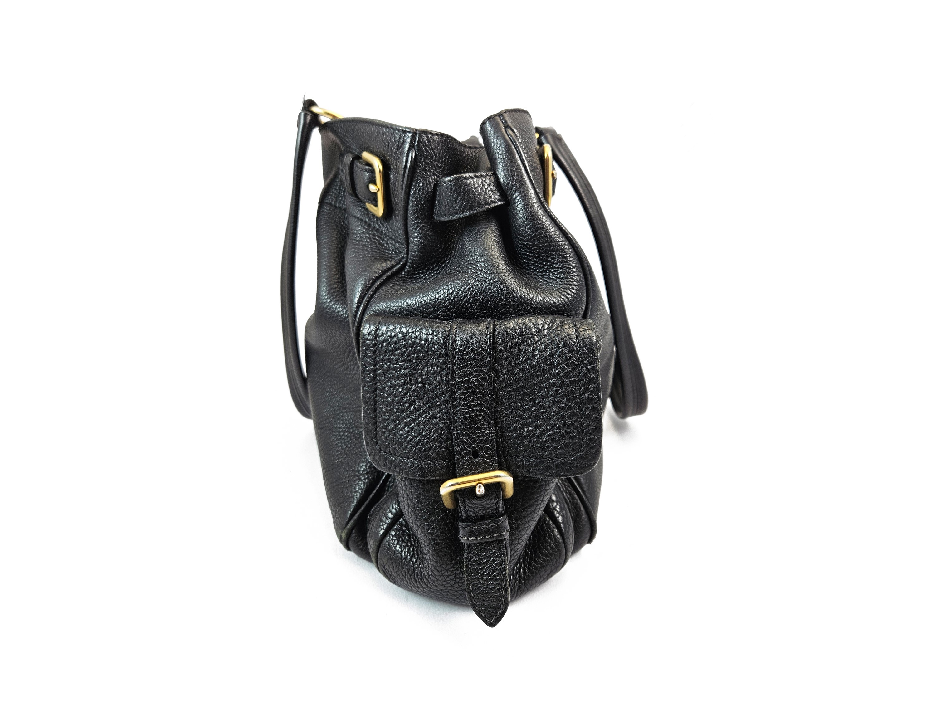 Prada - Borsa a Spalla in Pelle Nera