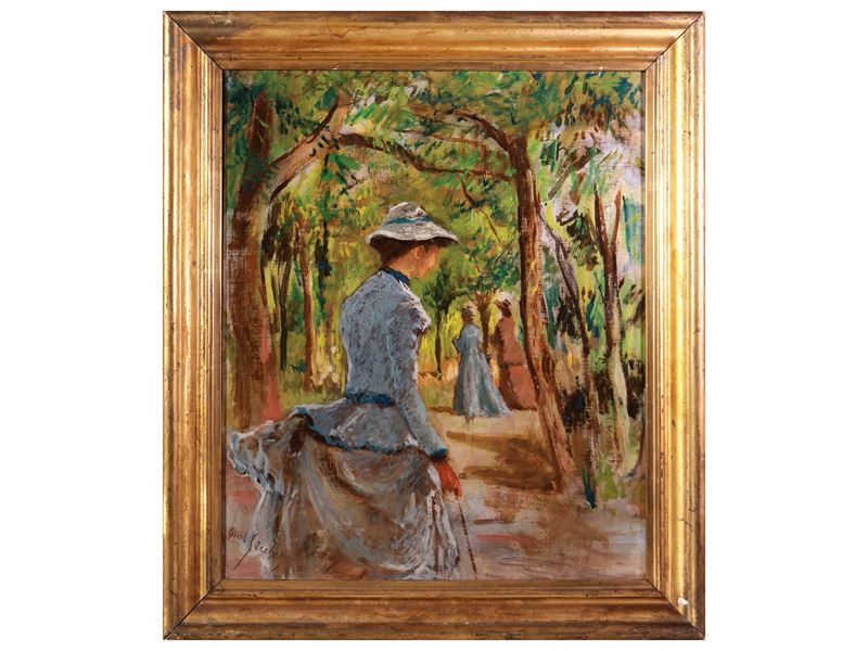 Scorcio di parco con figure