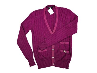 Salvatore Ferragamo - Cardigan in Cashmere Fucsia