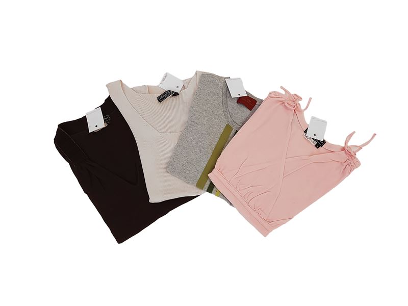 Salvatore Ferragamo - Quattro Maglie in Cotone a Mezza Manica