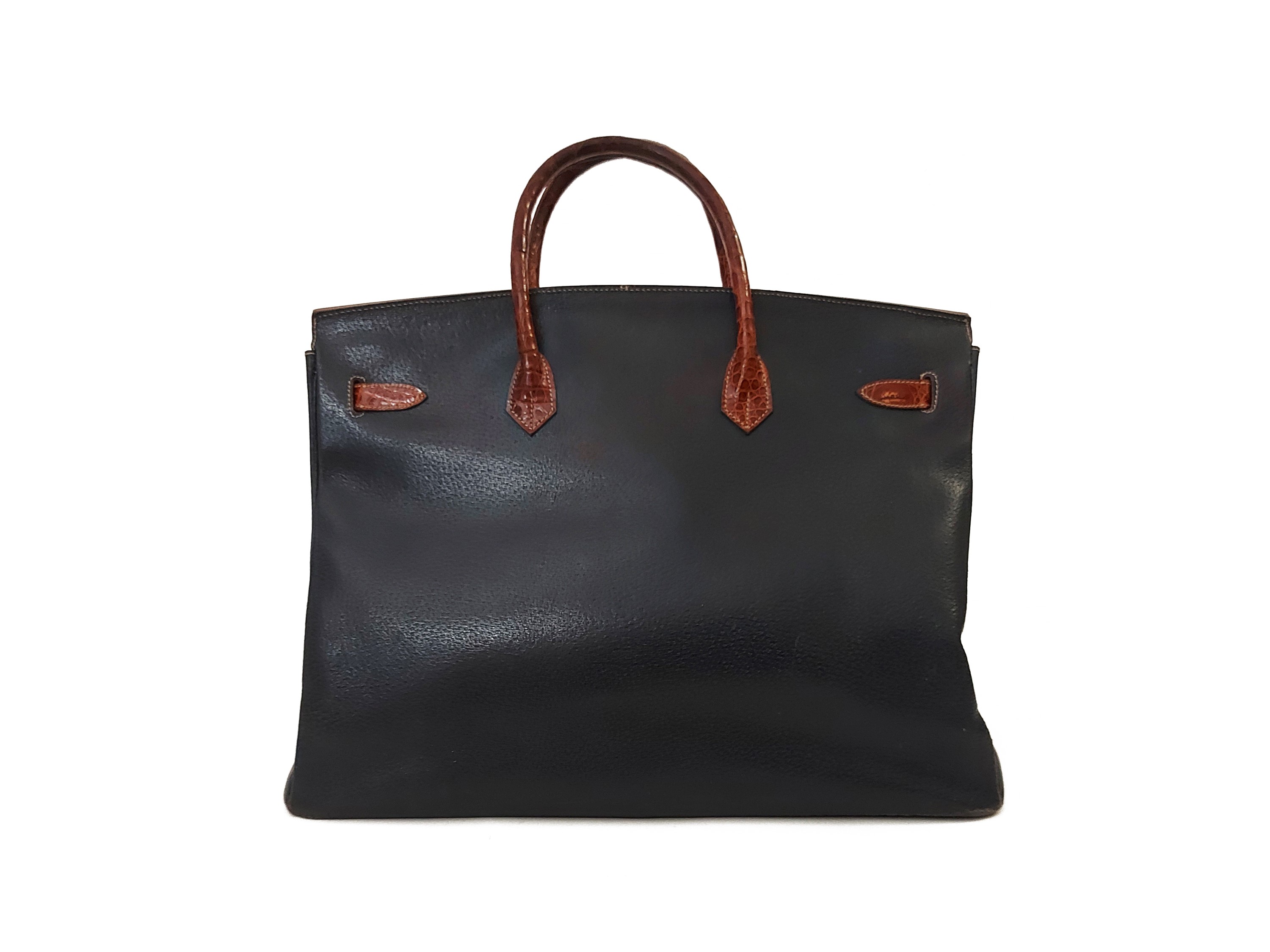 M. Volponi - Borsa a Mano Stile Birkin