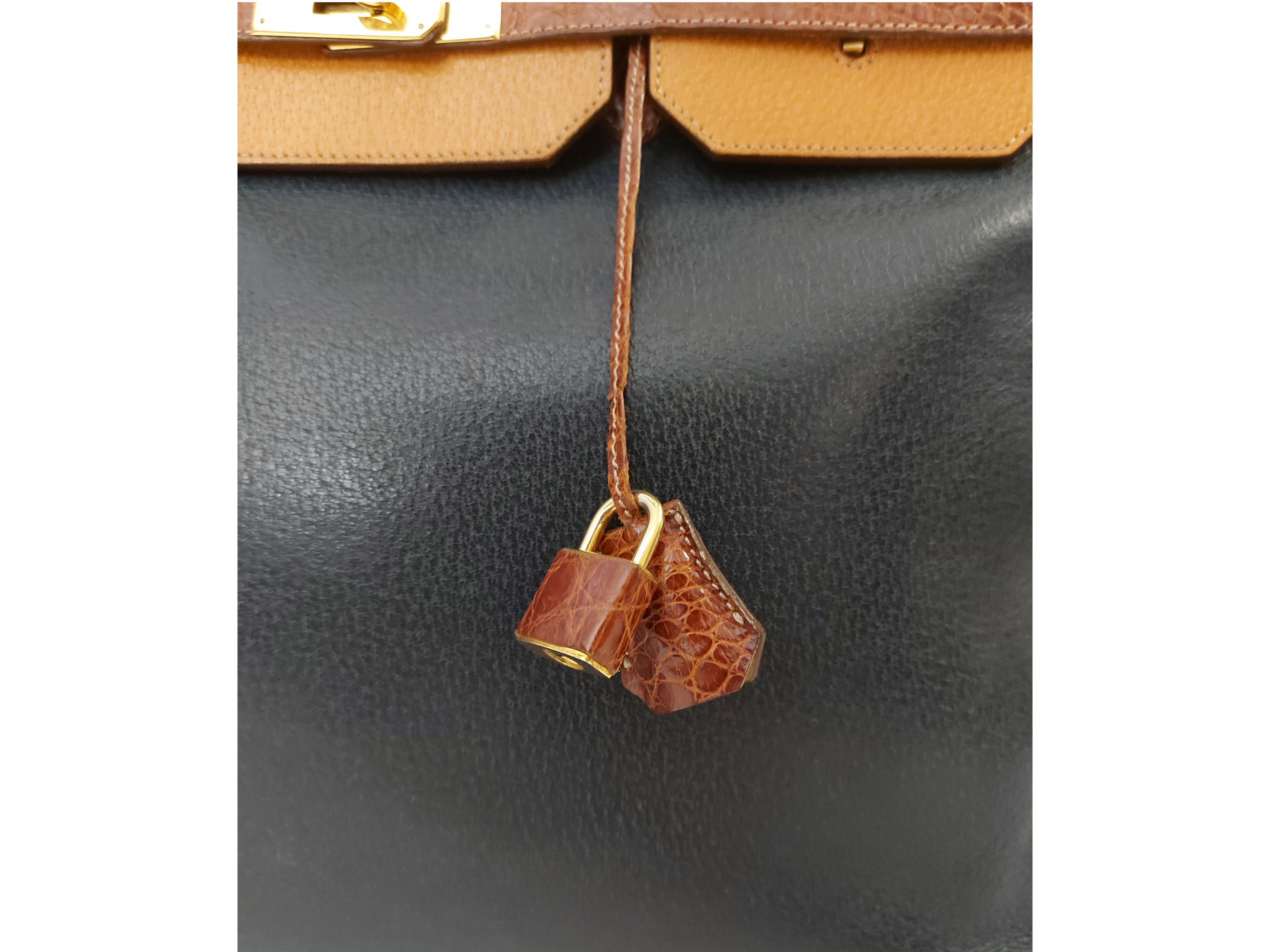 M. Volponi - Borsa a Mano Stile Birkin