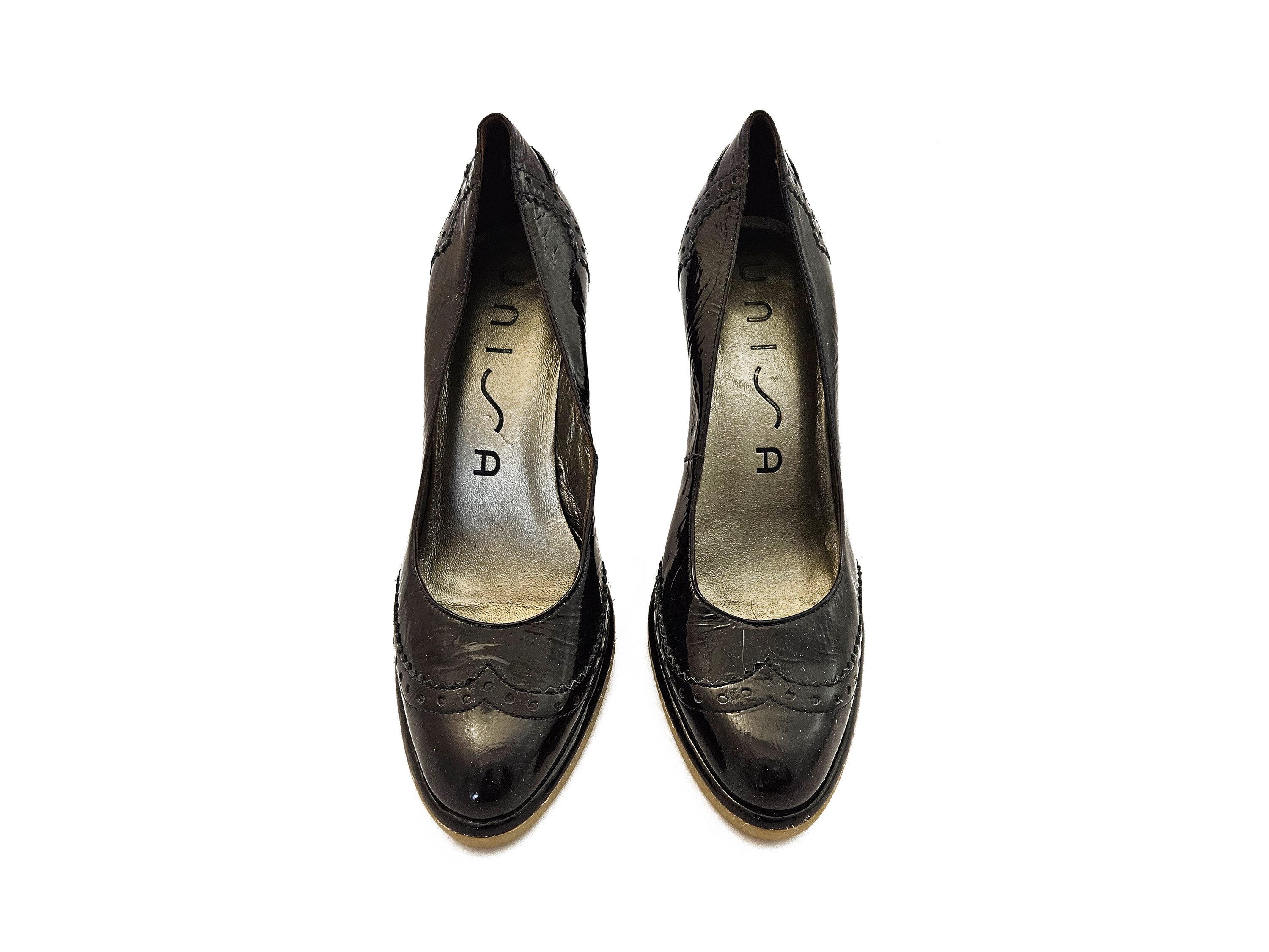 Sabot Bosabo in Suede Grigio e Decolleté in Vernice Nera