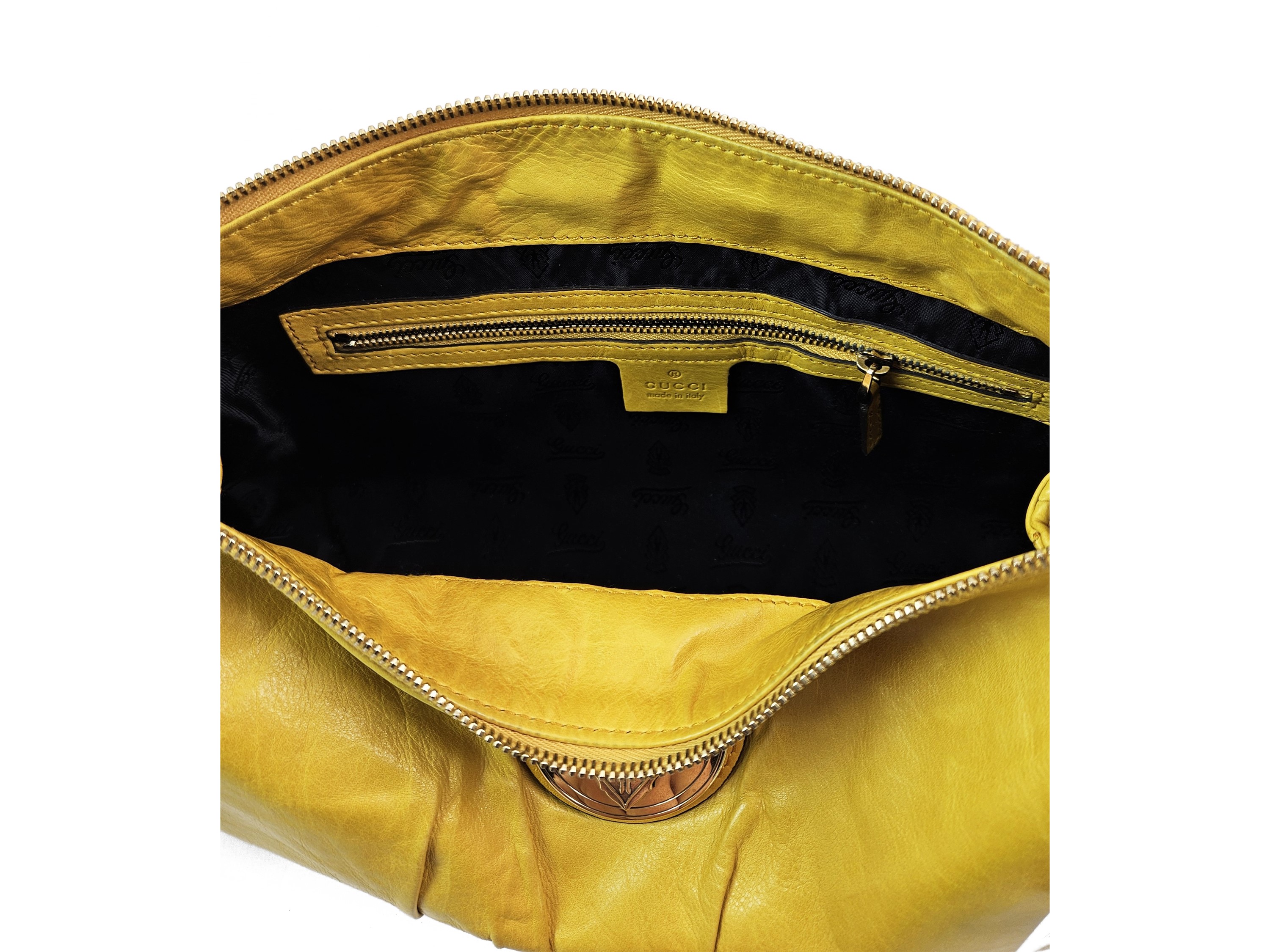 Gucci - Borsa a mano'Hysteria' in pelle gialla