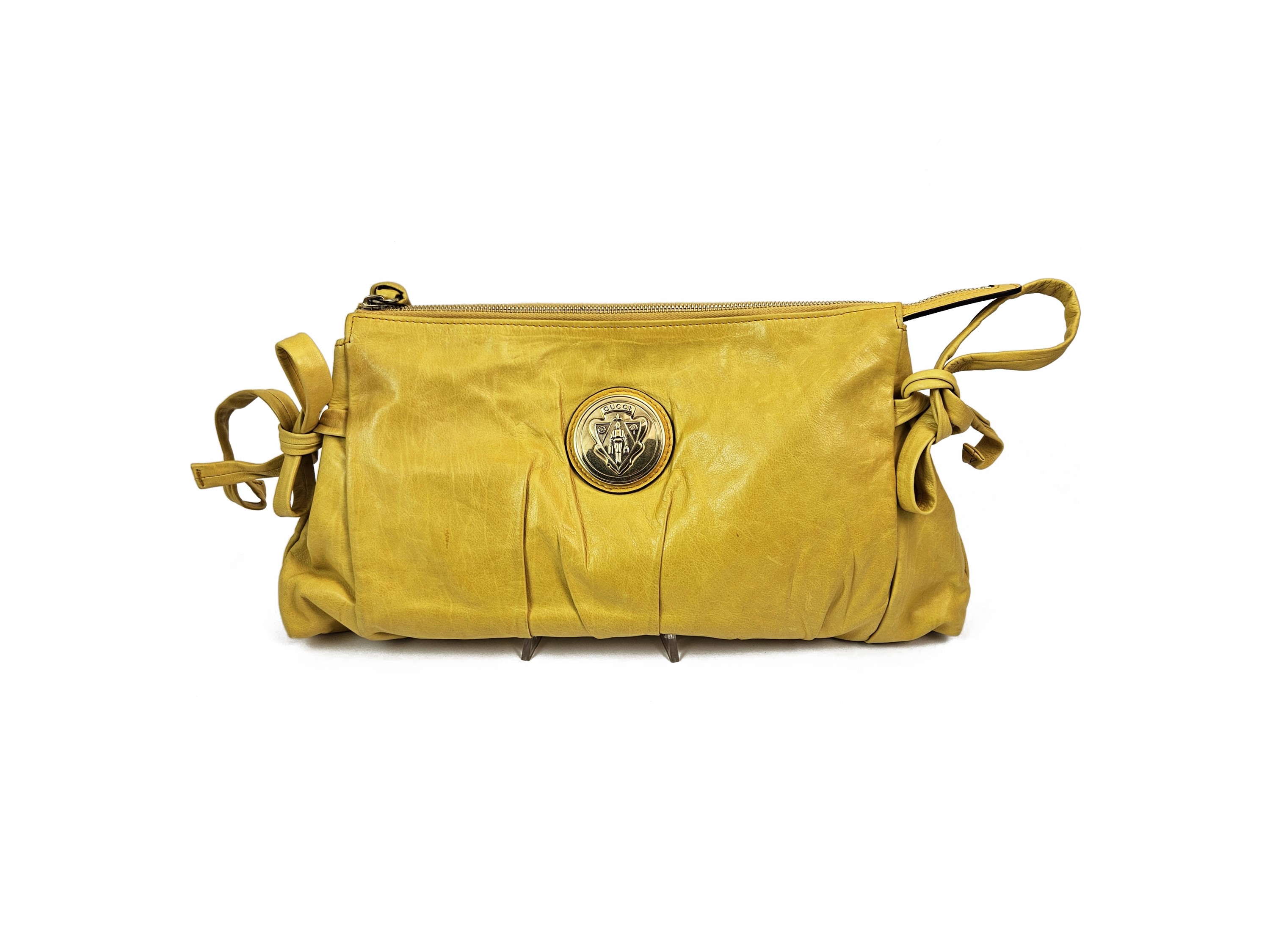 Gucci - Borsa a mano'Hysteria' in pelle gialla