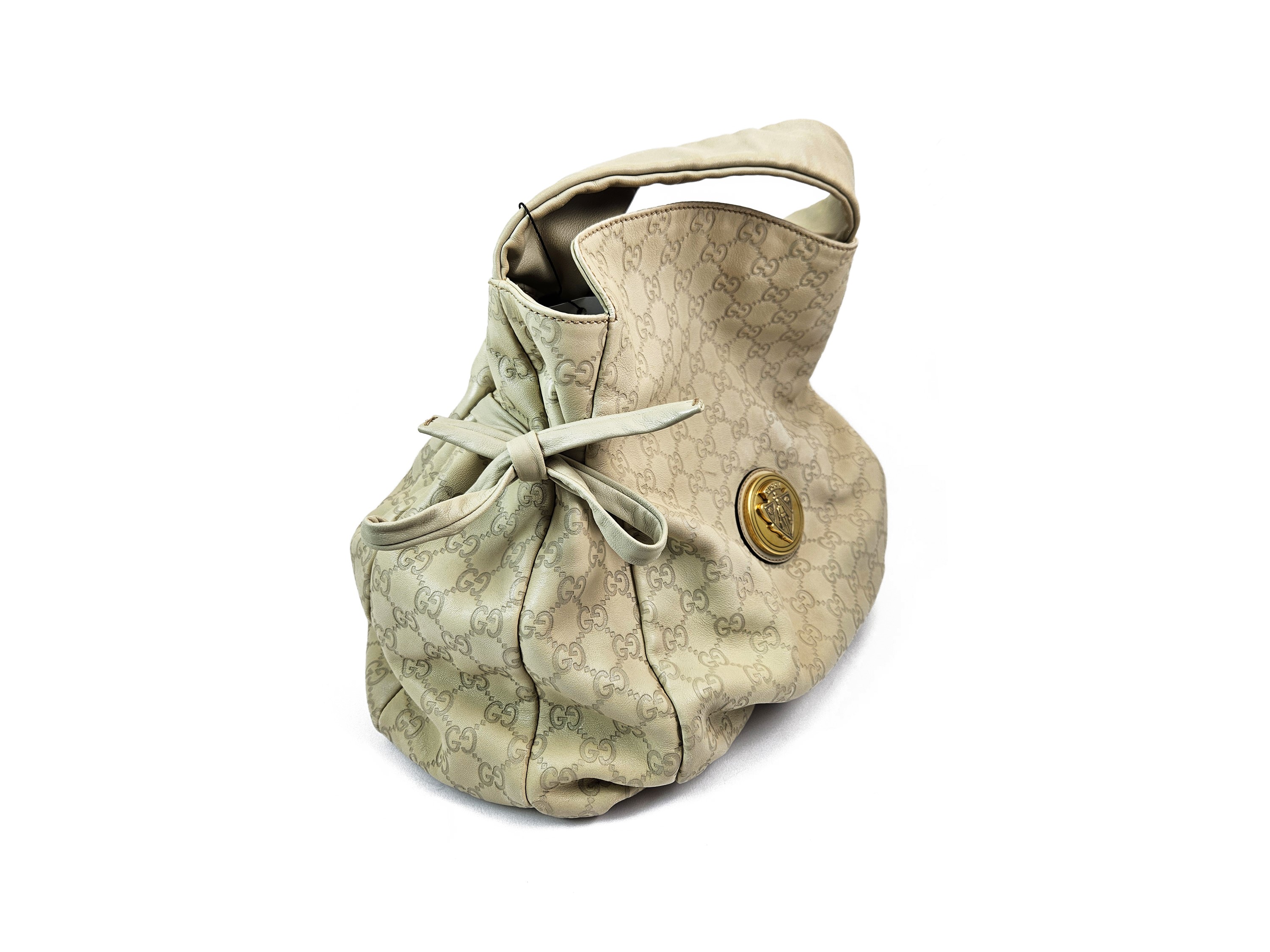 Gucci - Borsa a spalla GG "Hysteria" in pelle color riso