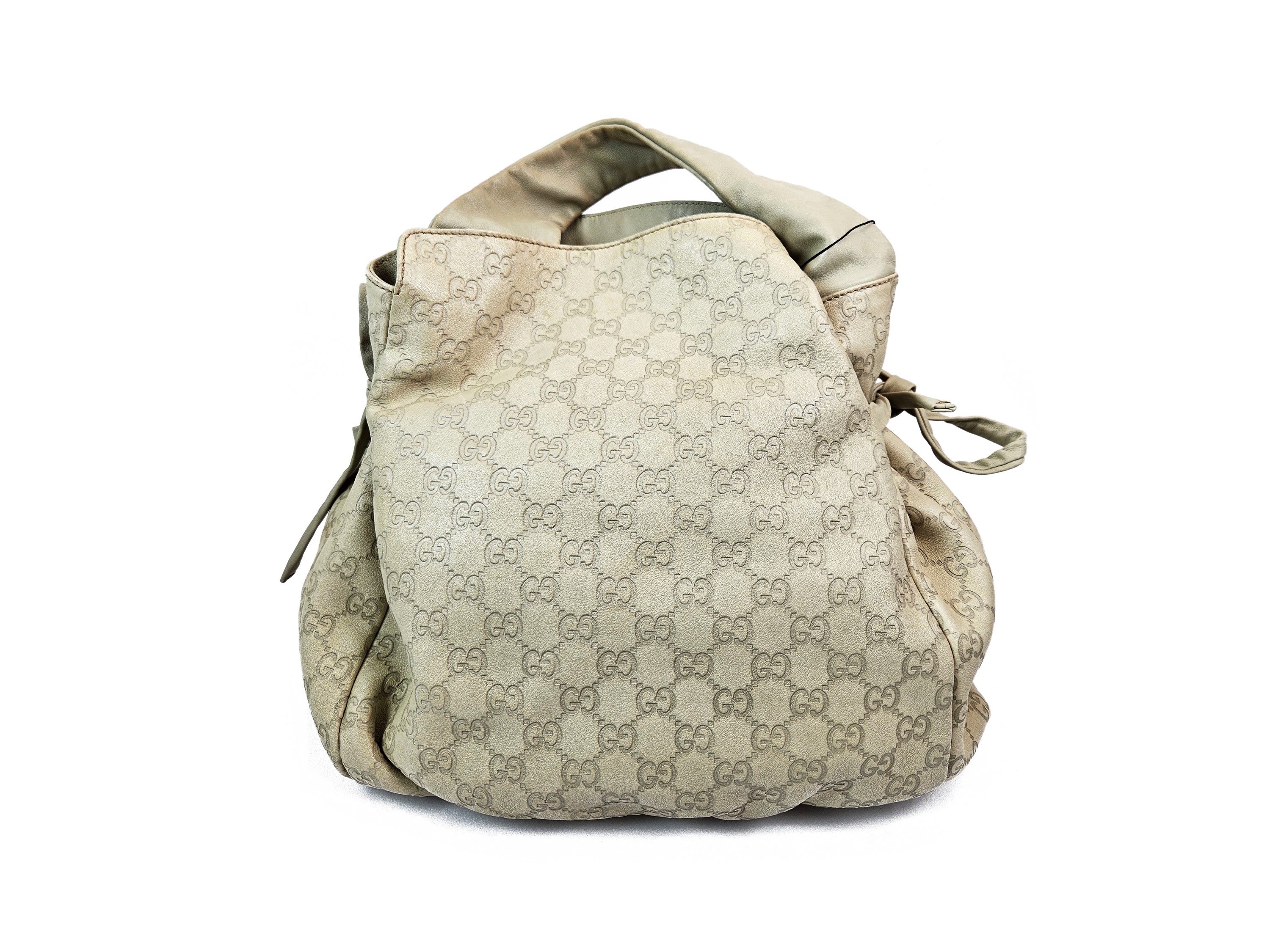 Gucci - Borsa a spalla GG "Hysteria" in pelle color riso