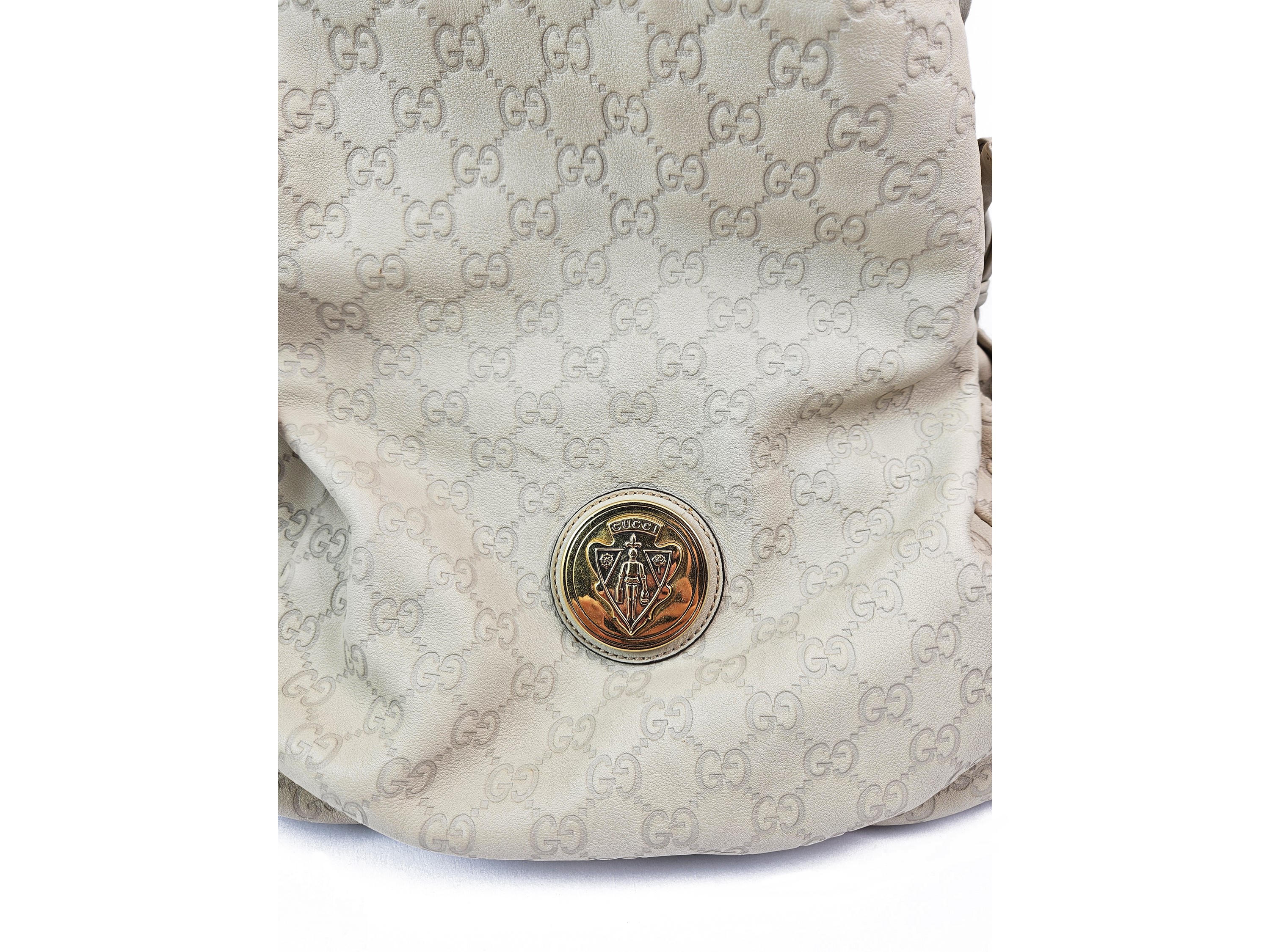 Gucci - Borsa a spalla GG "Hysteria" in pelle color riso