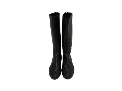 Prada - Stivali in Pelle Nera