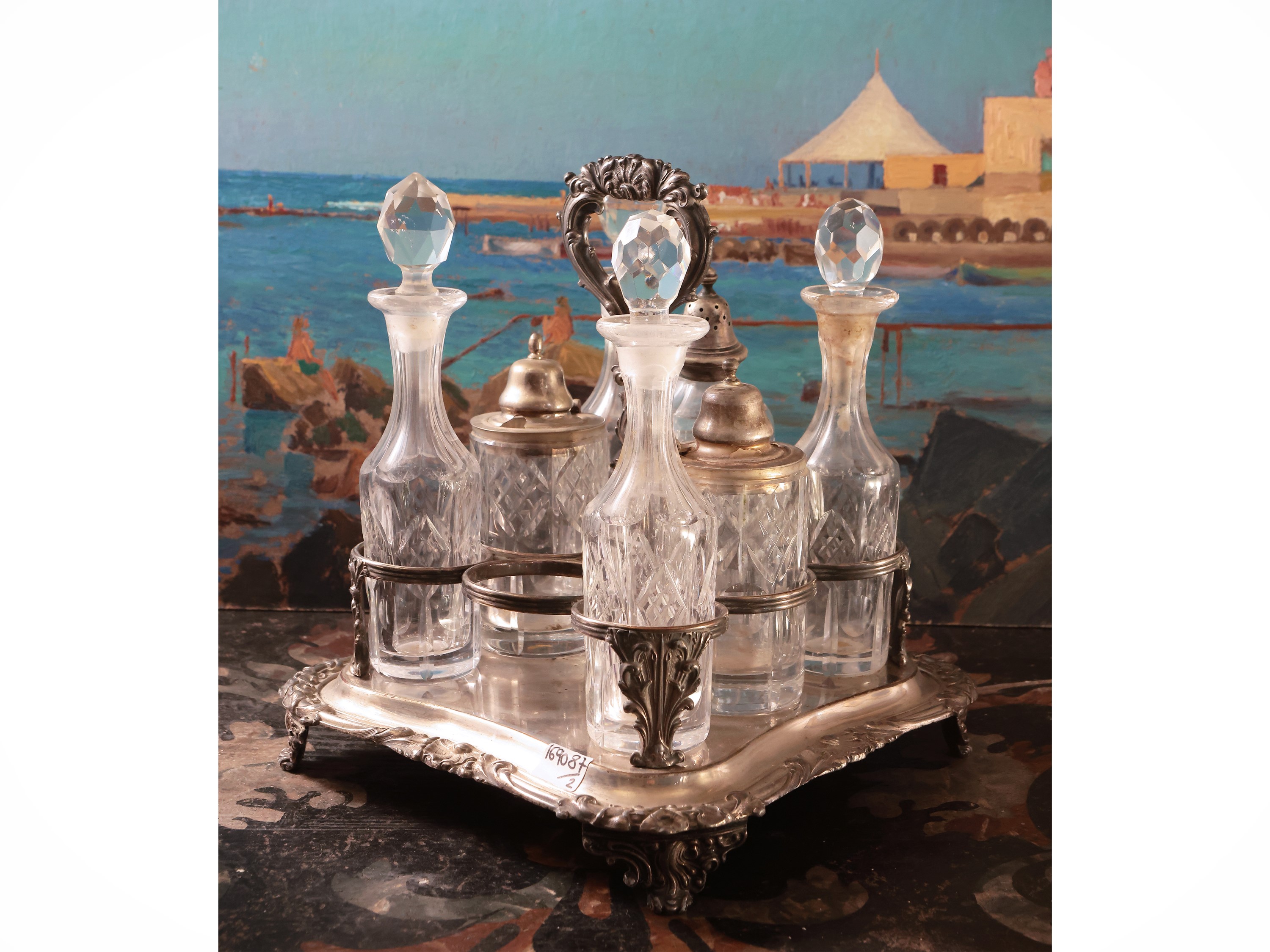 Grande Cruet in Metallo Argentato
