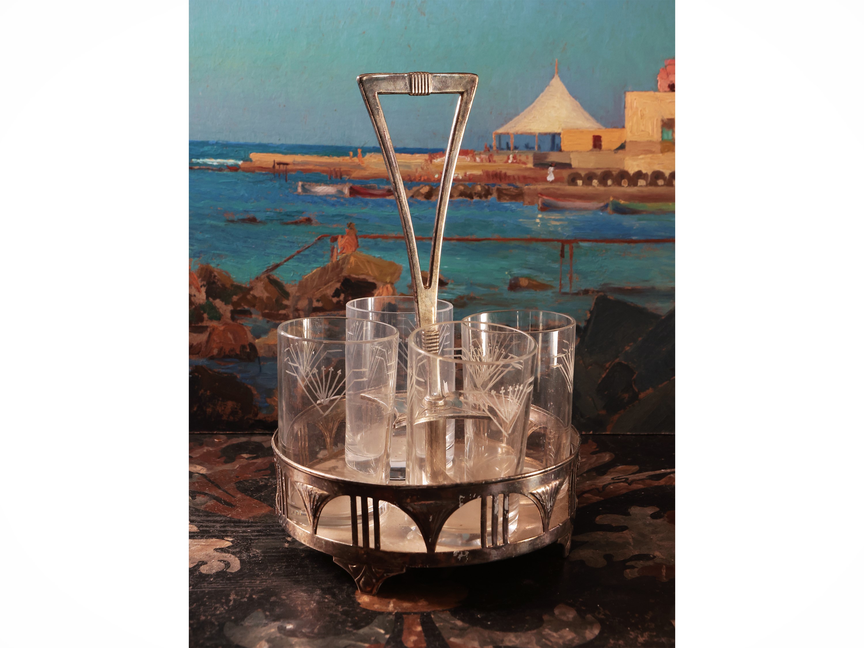 Grande Cruet in Metallo Argentato