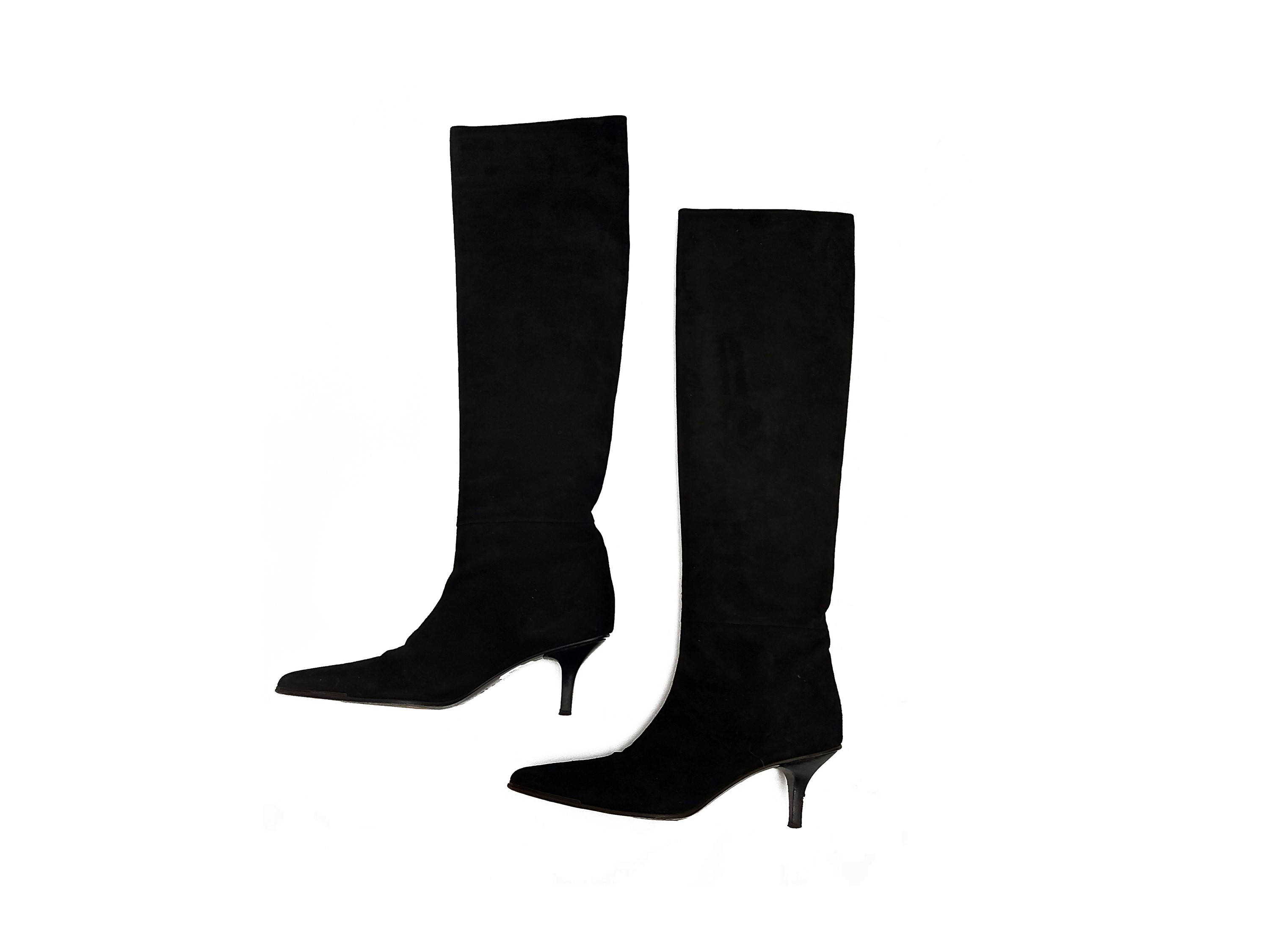 Gucci - Stivali in Suede Nero