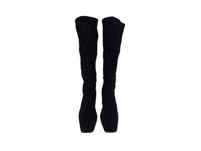 Casadei - Stivali in Tessuto Elastico Nero