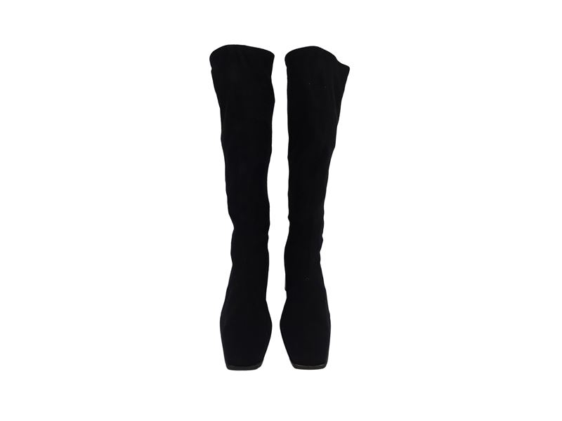 Casadei - Stivali in Tessuto Elastico Nero
