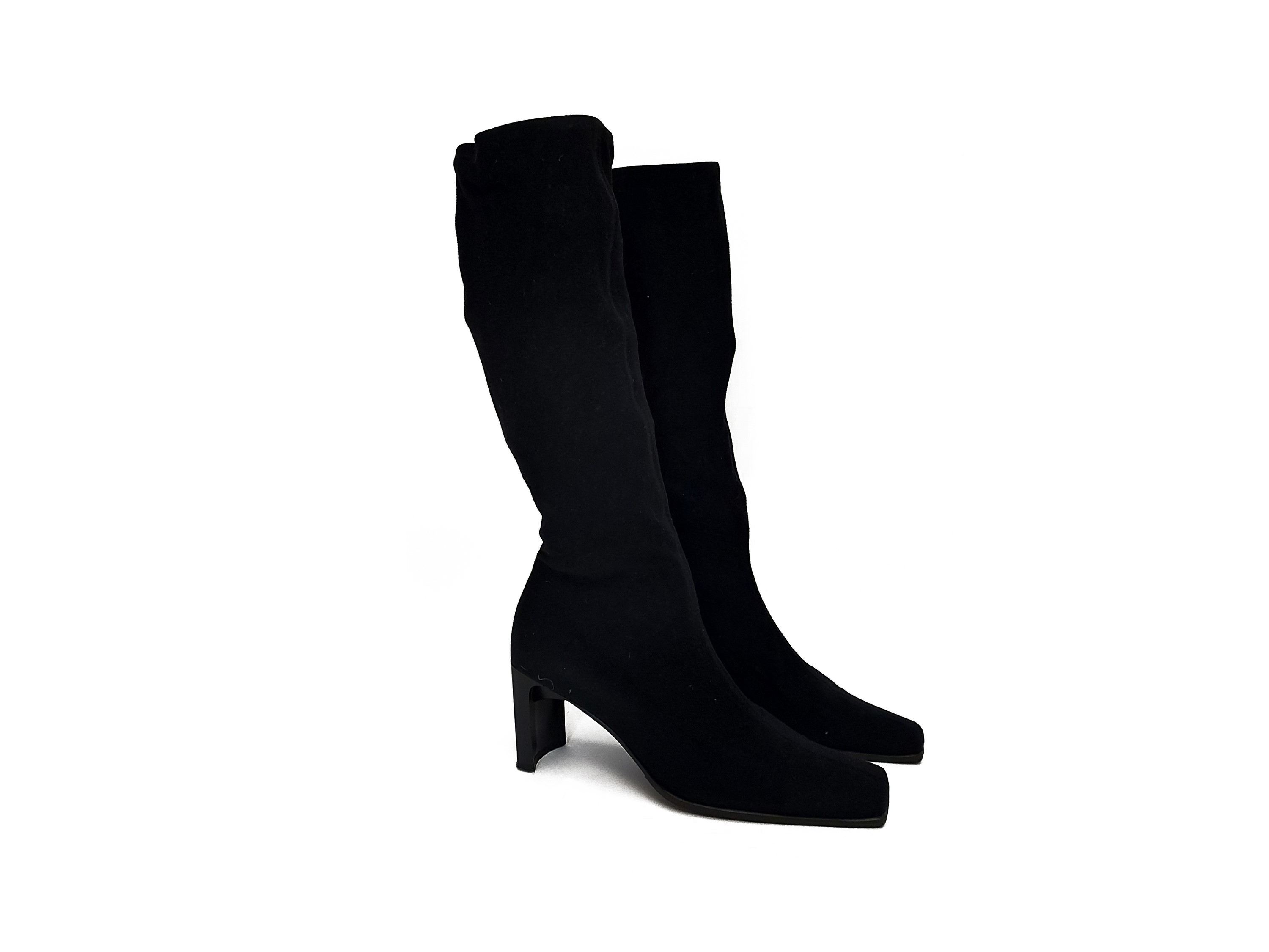 Casadei - Stivali in Tessuto Elastico Nero