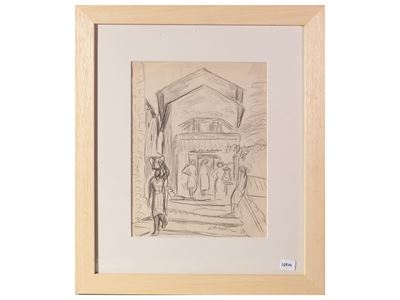 Scorcio di Strada con Figure 1927