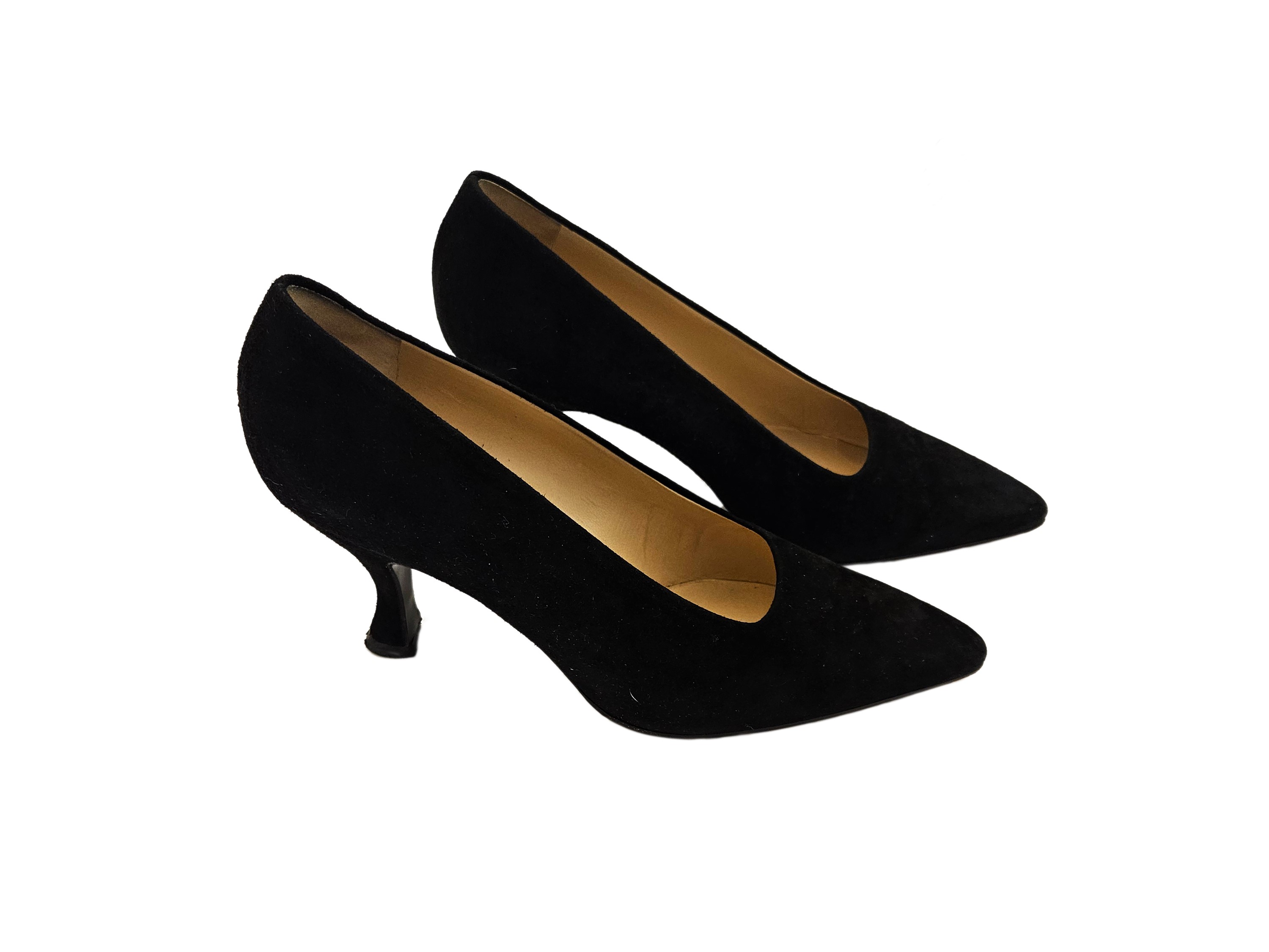 Prada - Decolleté in Seude Nero
