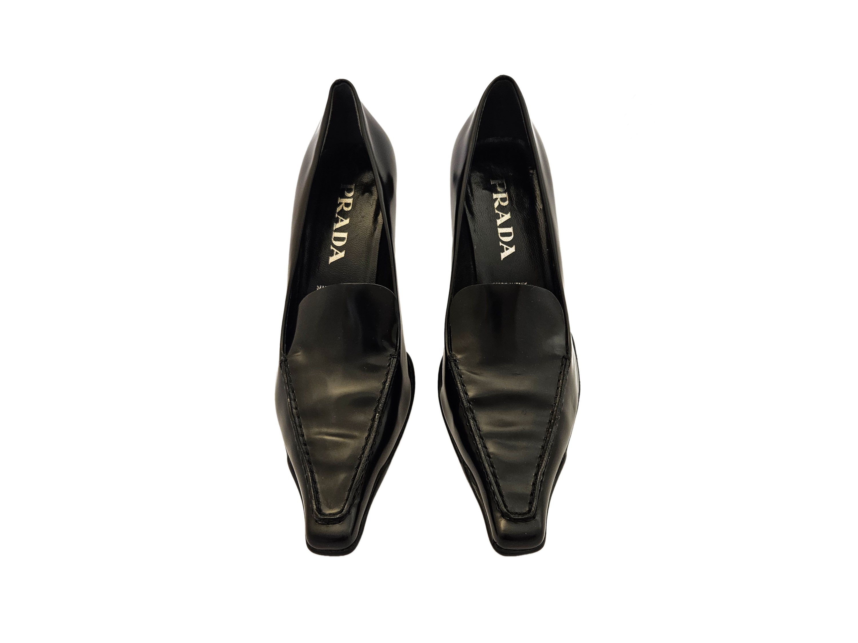 Prada - Decolleté in Vitello Spazzolato Nero