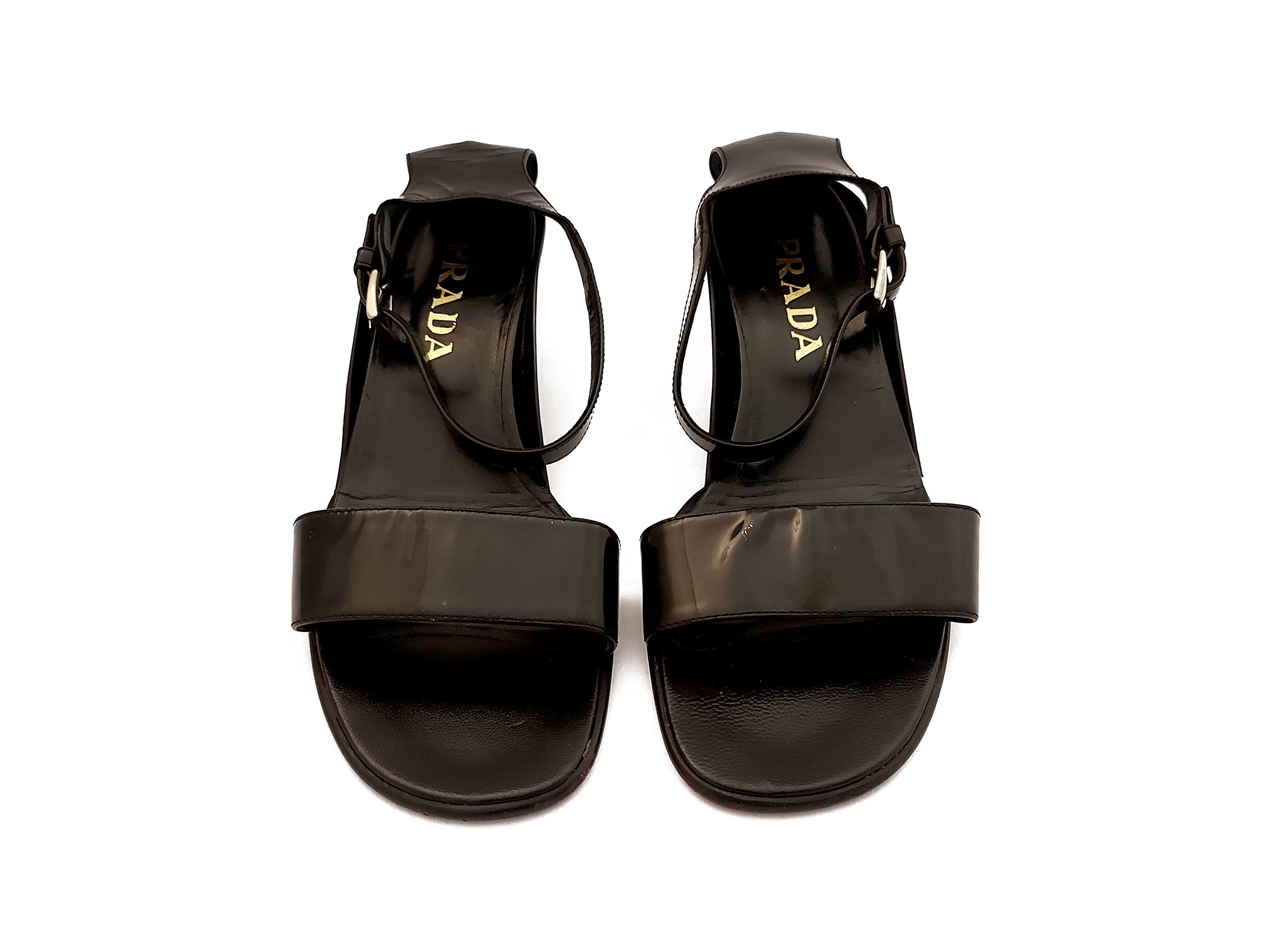 Prada - Sandali in Vernice Nera