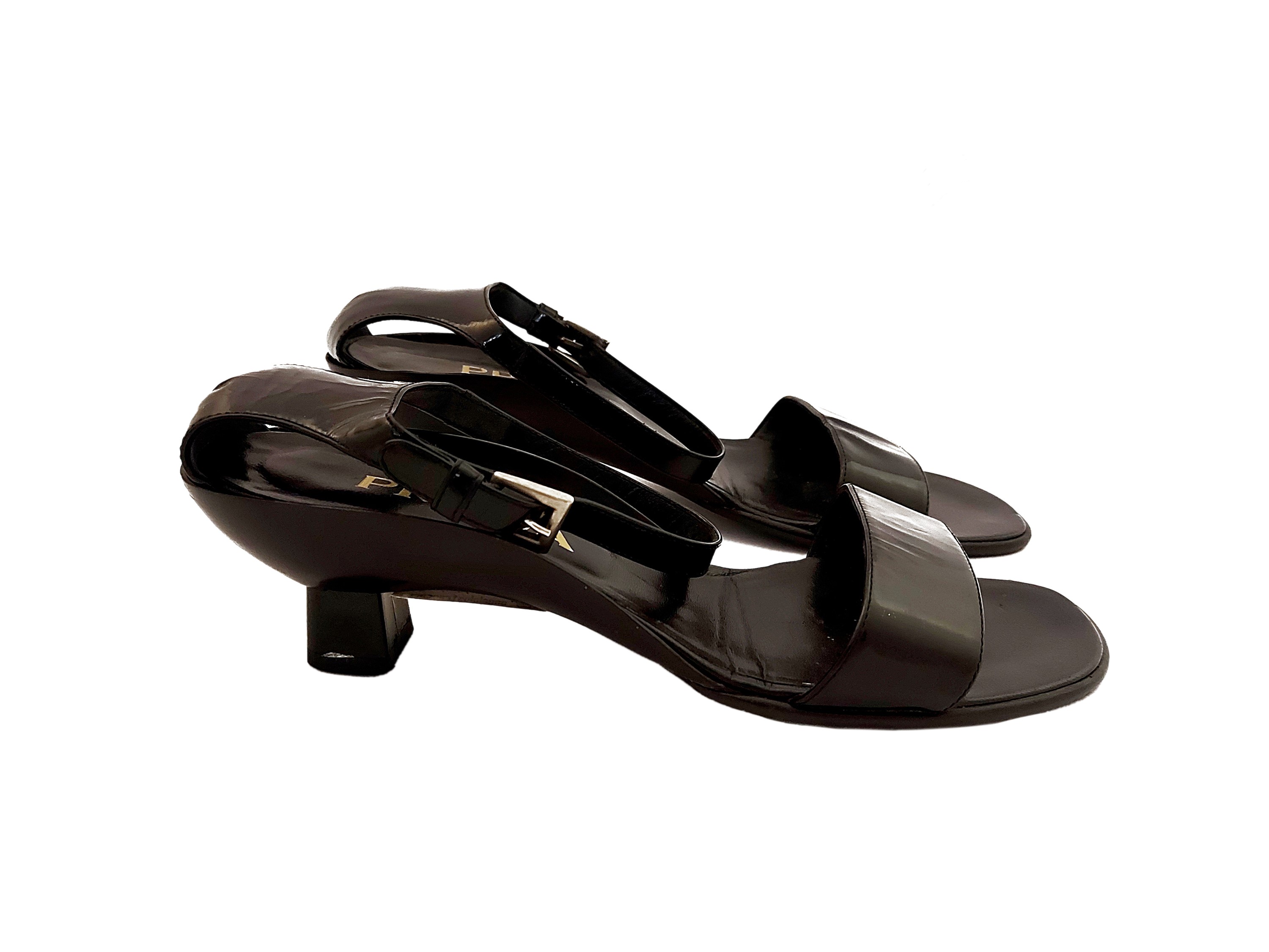 Prada - Sandali in Vernice Nera