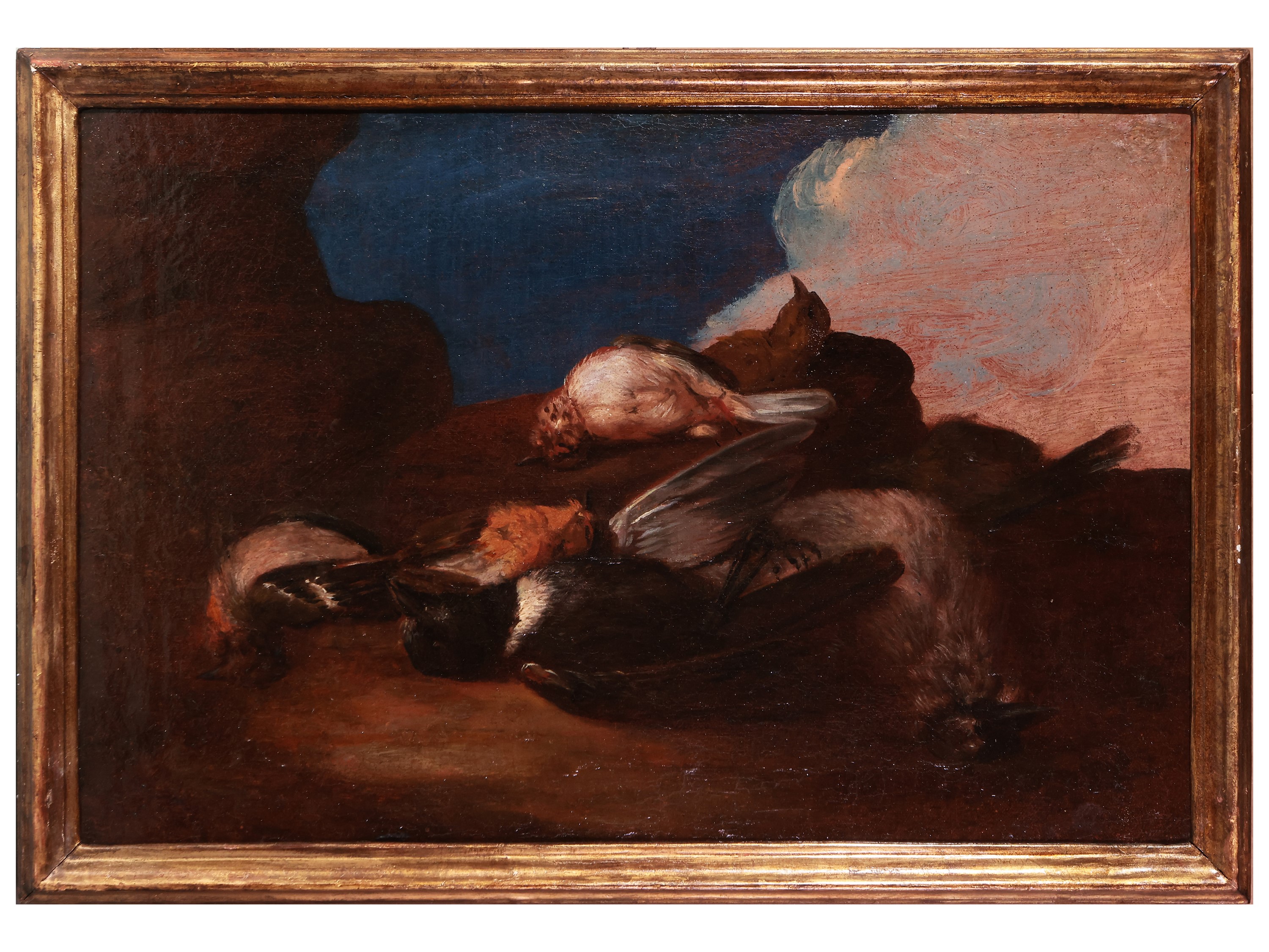 Scuola Napoletana - Nature Morte con Cacciagione
