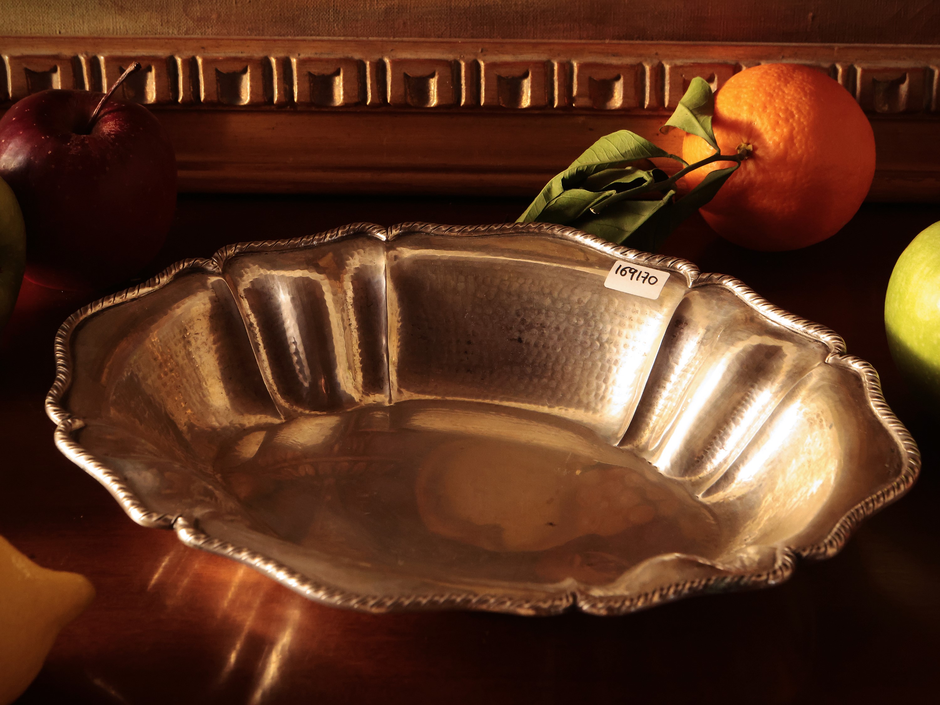 Cestino centrotavola in argento